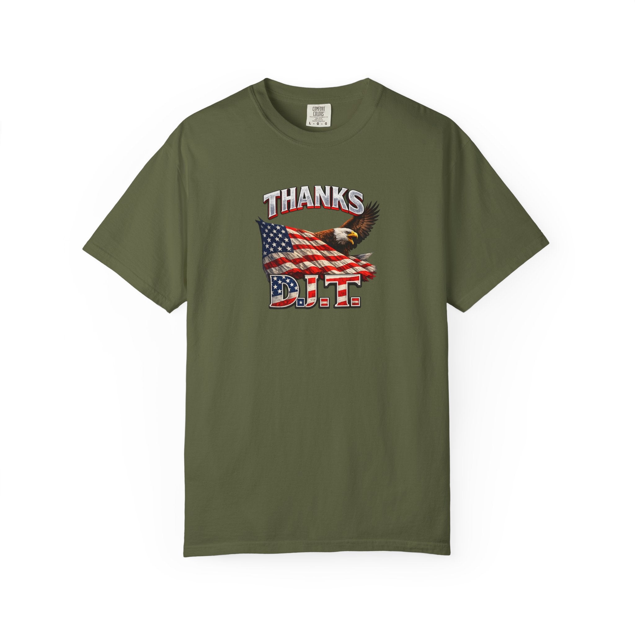 Thanks D.J.T. Tee | USA Pride Graphic TShirt | Freedom Lover Gift | Patriotic Apparel | 7 colors - 100% cotton