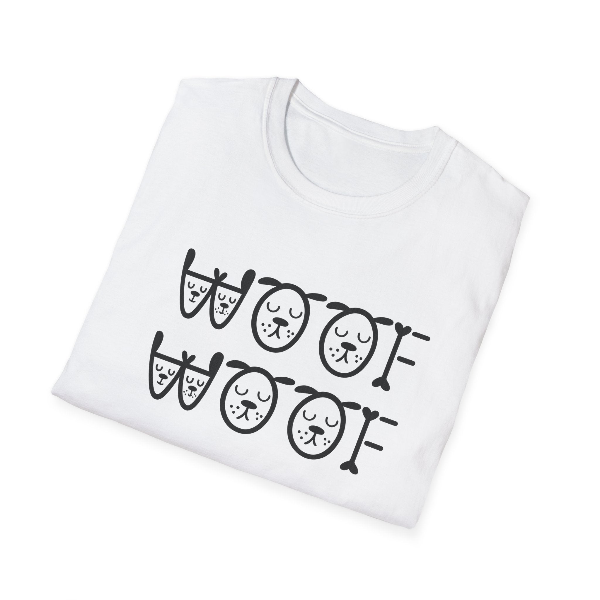 Woof Woof Dog Lover Shirt | Cute Dog T-Shirt | Dog Owner Gift | 6 colors - 100% cotton