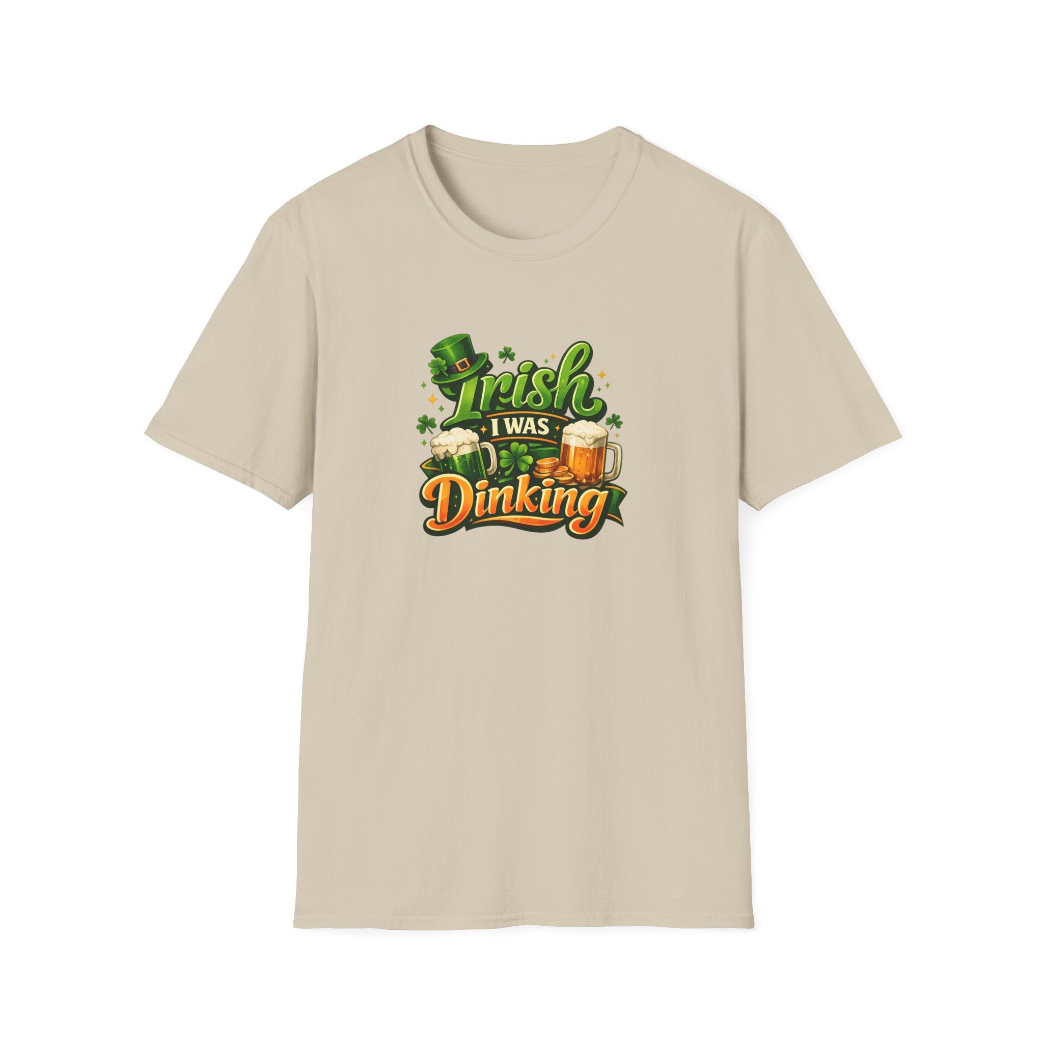 Irish I Was Dinking Shirt | Funny Pickleball St Patricks Day Tee | Irish Pickleball Shirt | Lucky Shamrock Tee | 6 colors - 100% cotton