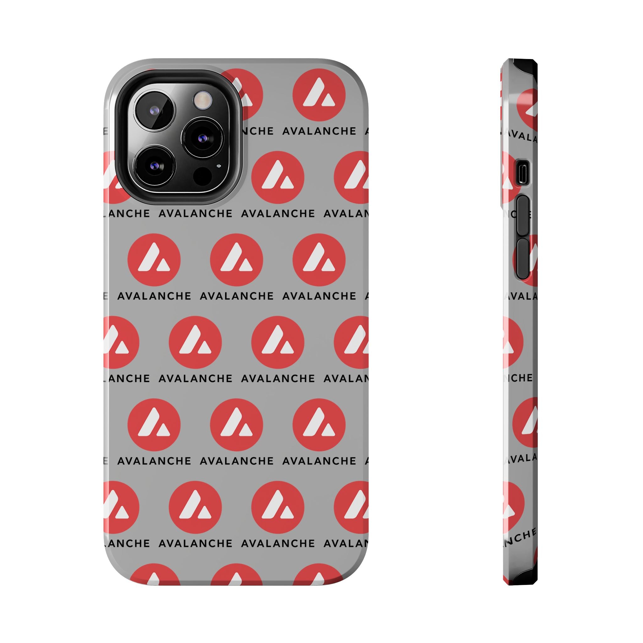 Avalanche Tough Phone Case | AVAX Crypto Phone Case | iPhone and Samsung Case | Glossy Protective Cover | Avalanche Logo Case