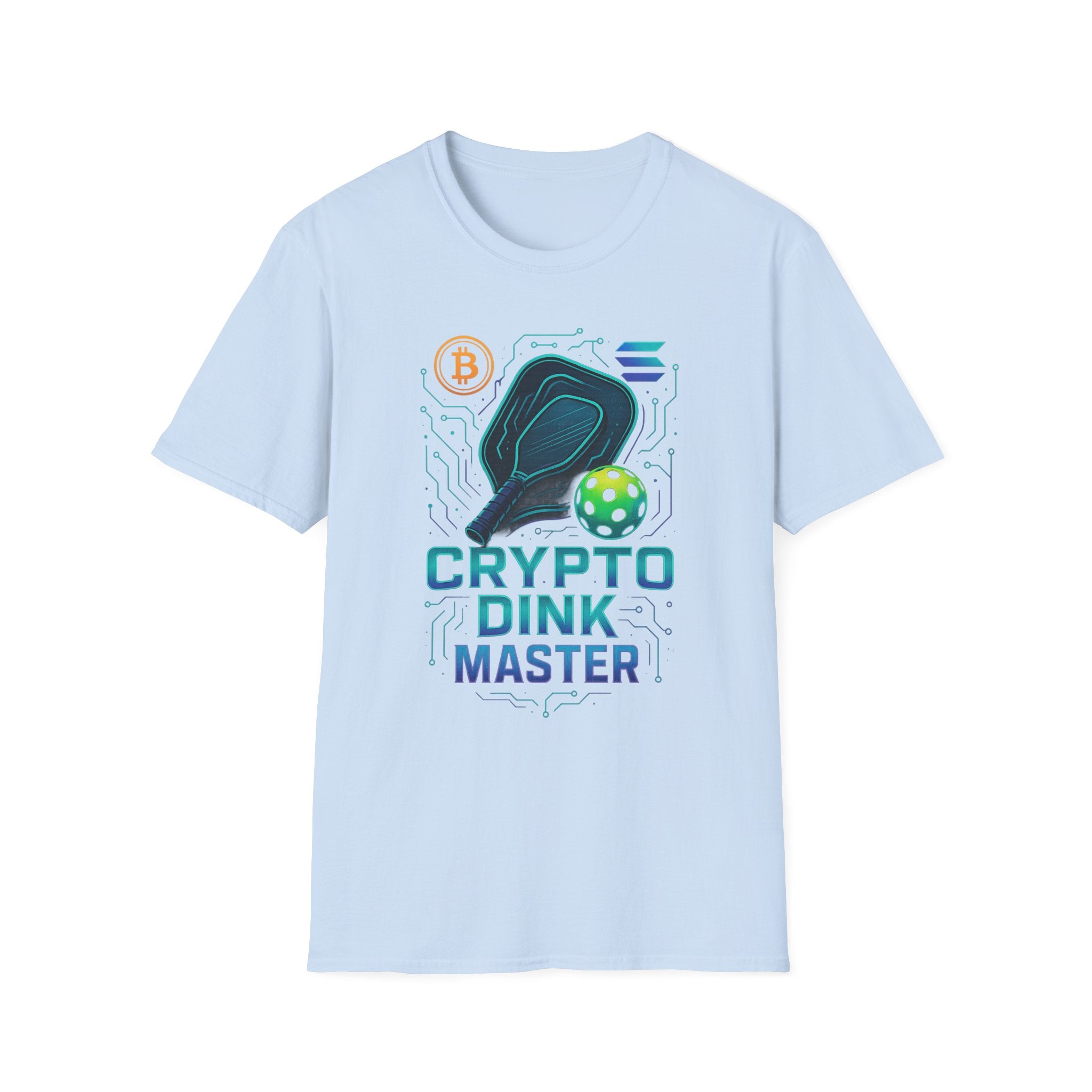 Whale of the Pickleball Court Dink Master Bitcoin T-Shirt tee | 7 colors - 100% cotton
