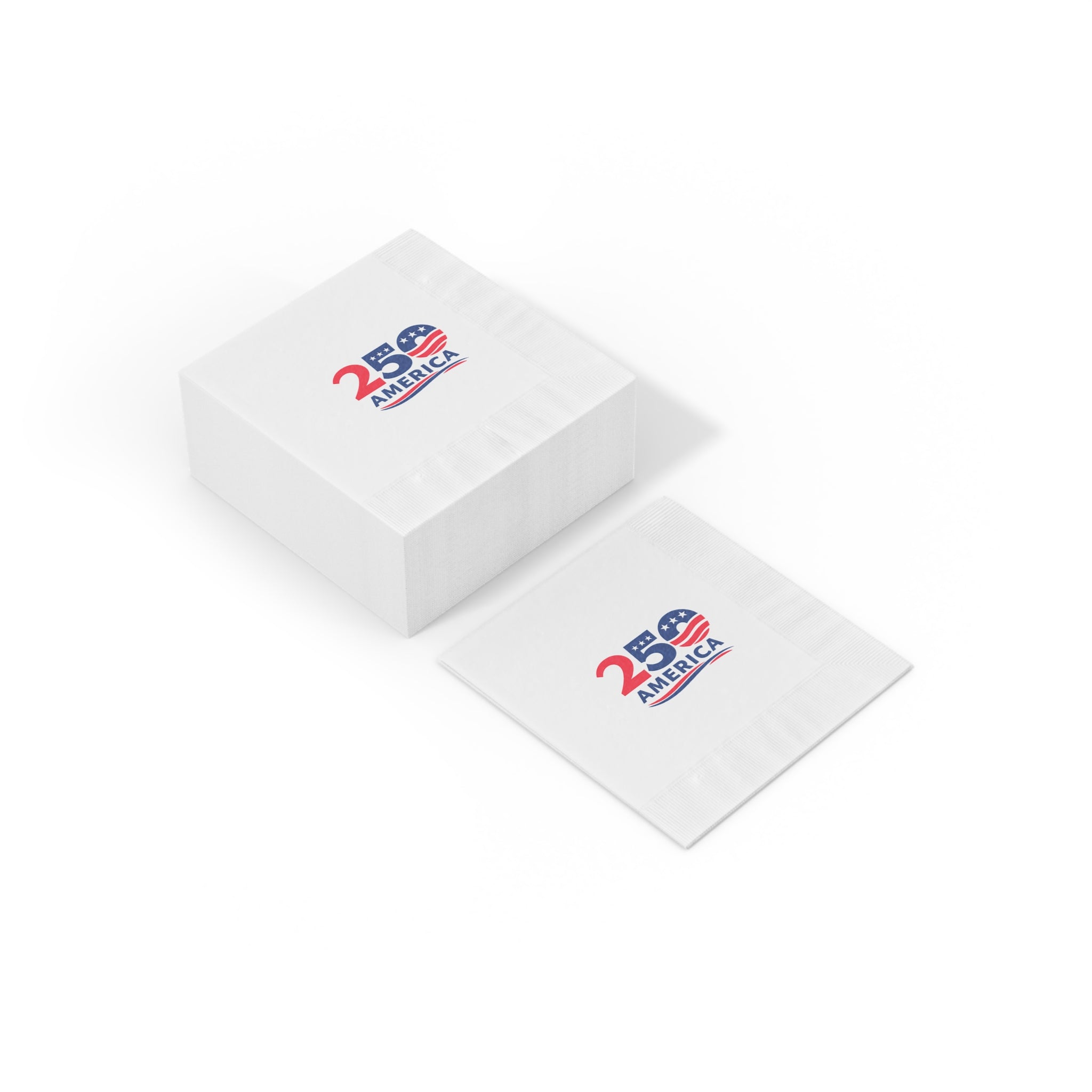 America 250 Napkins | Patriotic Party Napkins | USA  Anniversary Napkins | July 4th Party Decor Cookout Napkins | (50 or 100 Count) 2 sizes