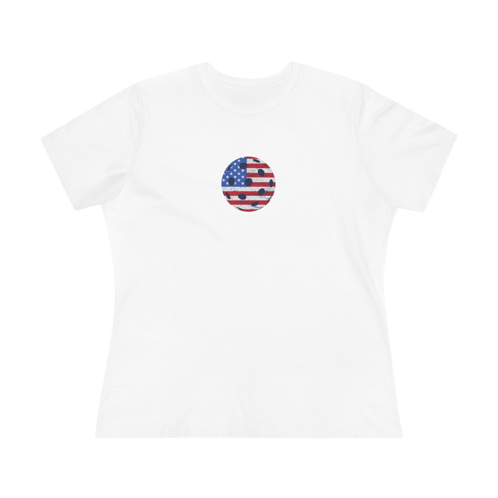 Women's Pickleball Tee | Patriotic Pickleball Shirt | Pickleball Lover Gift | Court Sport Women Shirt | 5 colors - 100% cotton