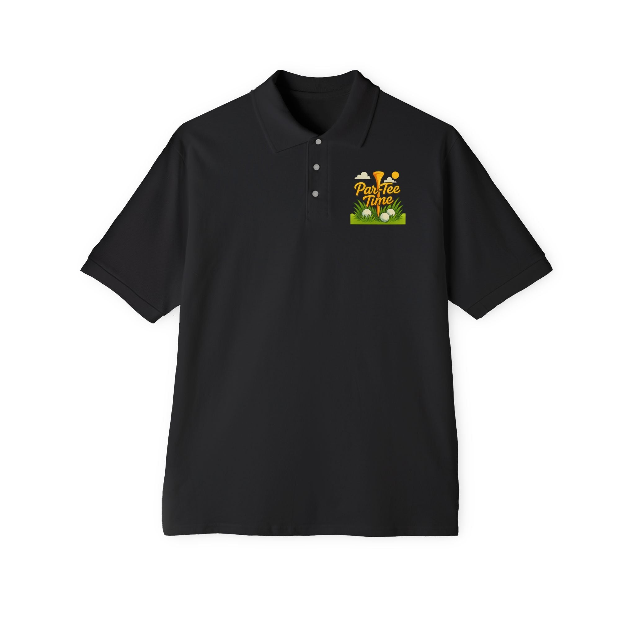 Par-Tee Time Golf Polo Shirt | Funny Golfer Polo | Mens Golf Shirt | Golf Lover Gift | Casual Golf Apparel | 5 colors - 100% cotton