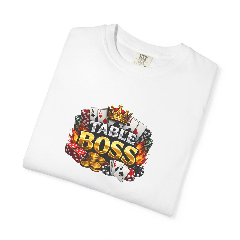 Table Boss Poker Shirt | I Run This Table Funny Poker Tee | Poker Player-Card Shark Gift | Casino Gambler Humor | 9 colors - 100% cotton