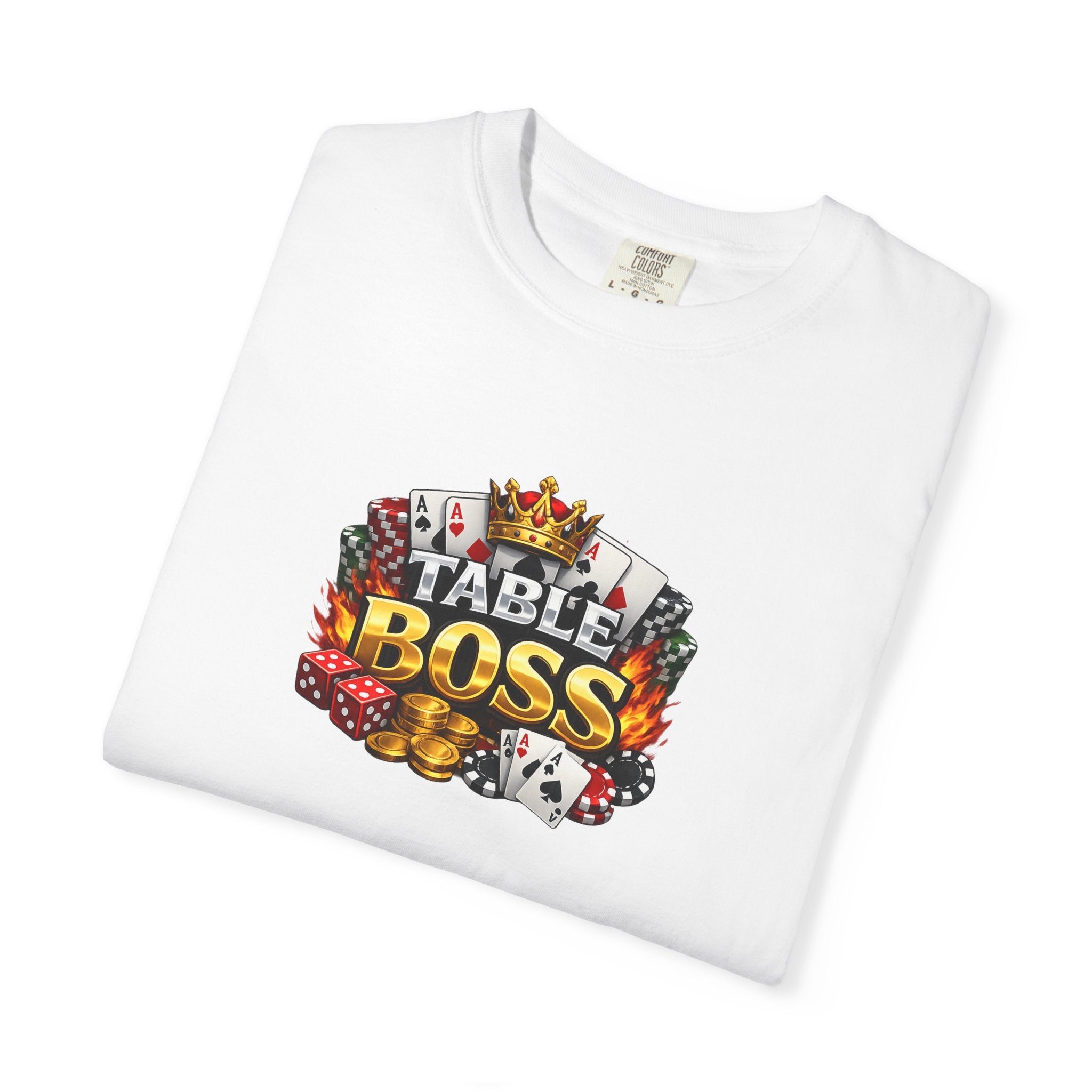 Table Boss Poker Shirt | I Run This Table Funny Poker Tee | Poker Player-Card Shark Gift | Casino Gambler Humor | 9 colors - 100% cotton