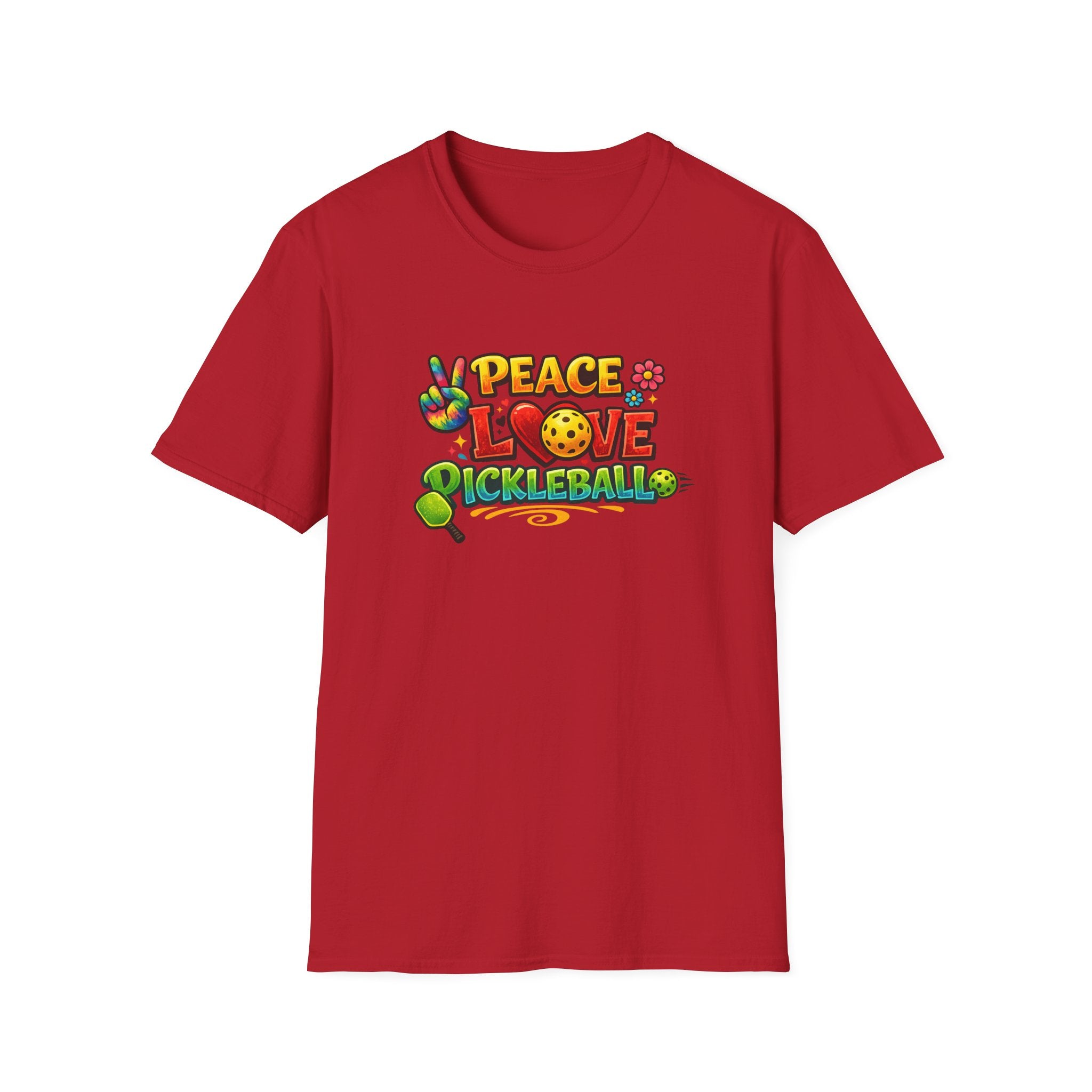 Peace Love Pickleball Shirt | Pickleball Player Gift | Cute Pickleball Apparel | Pickleball Player Tee | 9 colors - 100% cotton