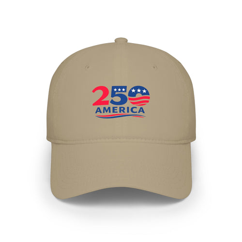 America 250 Hat | Patriotic Baseball Cap | USA 250th Anniversary Cap | July 4th Celebration Hat | 2 colors