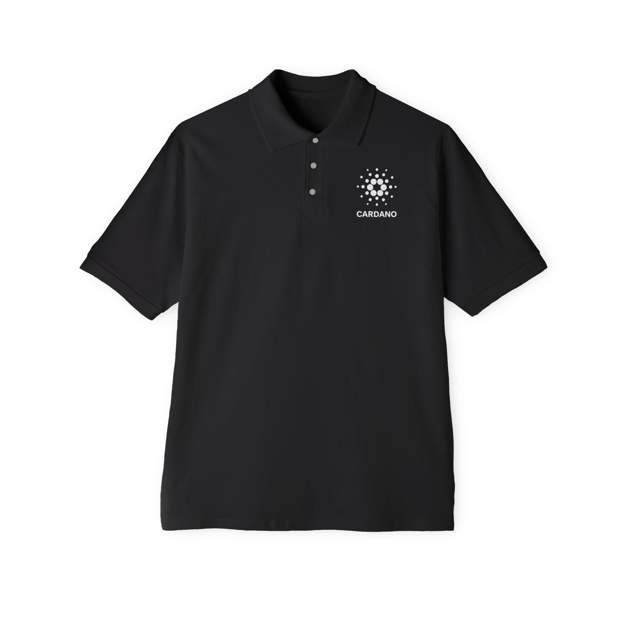 Cardano Polo Shirt for Men | Crypto Logo Golf Polo | Blockchain ADA Shirt | Gift for Crypto Fans | 5 colors - 100% cotton