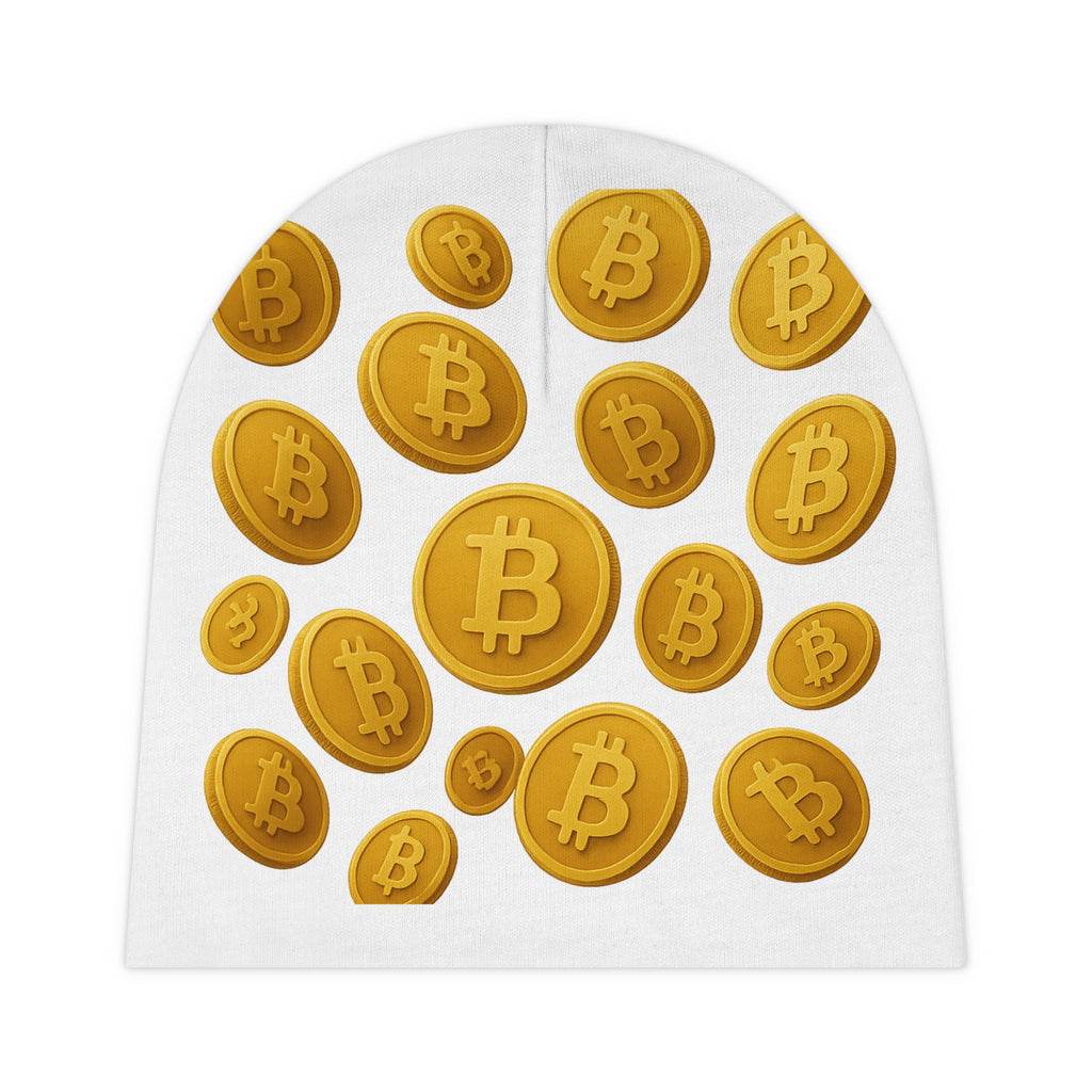 Bitcoin Baby Beanie | Newborn Crypto Hat | Infant Bitcoin Beanie | Baby Shower Gift for Crypto Family