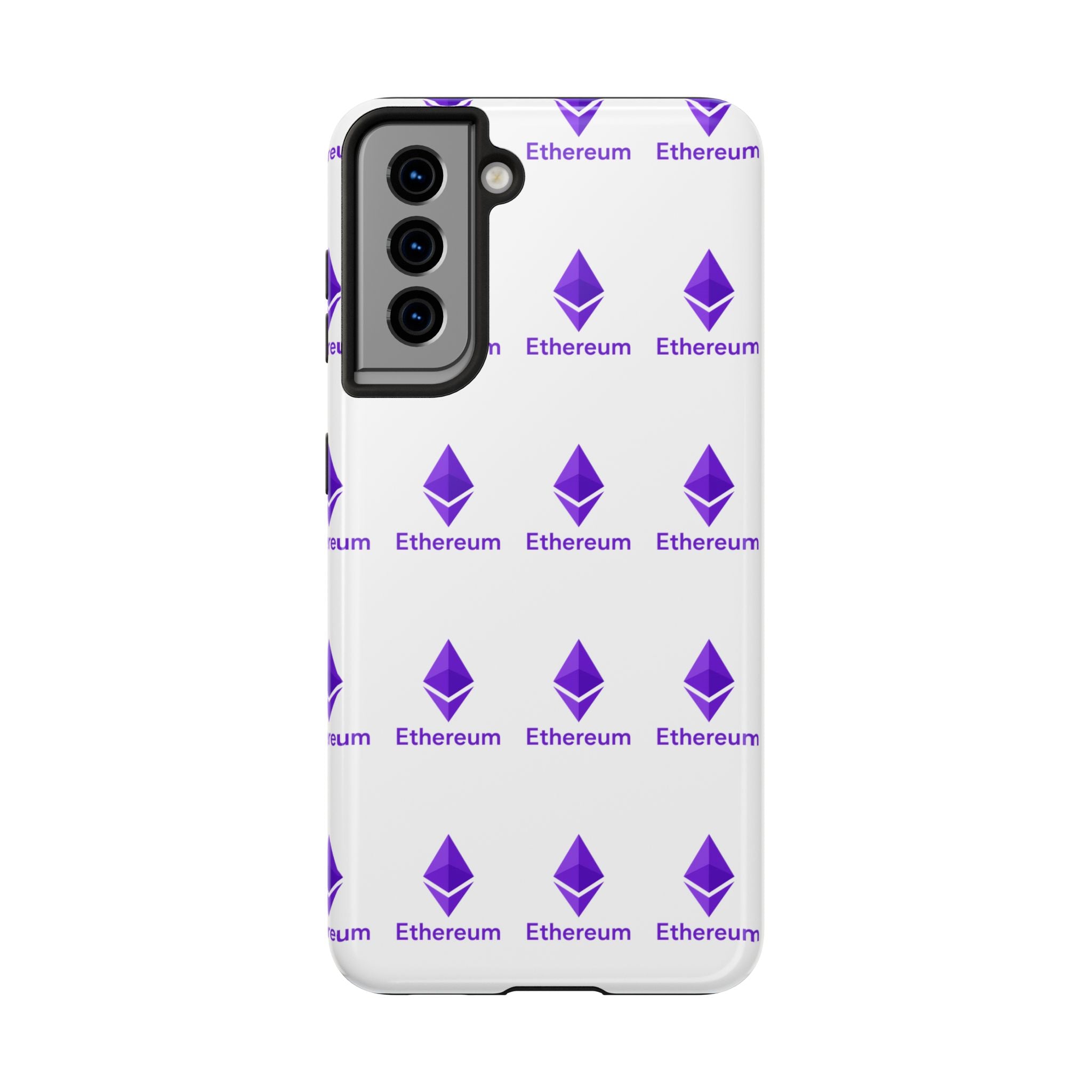 Ethereum Tough Phone Case | Crypto iPhone Samsung Case | Glossy Protective Phone Cover | Impact Resistant ETH Case