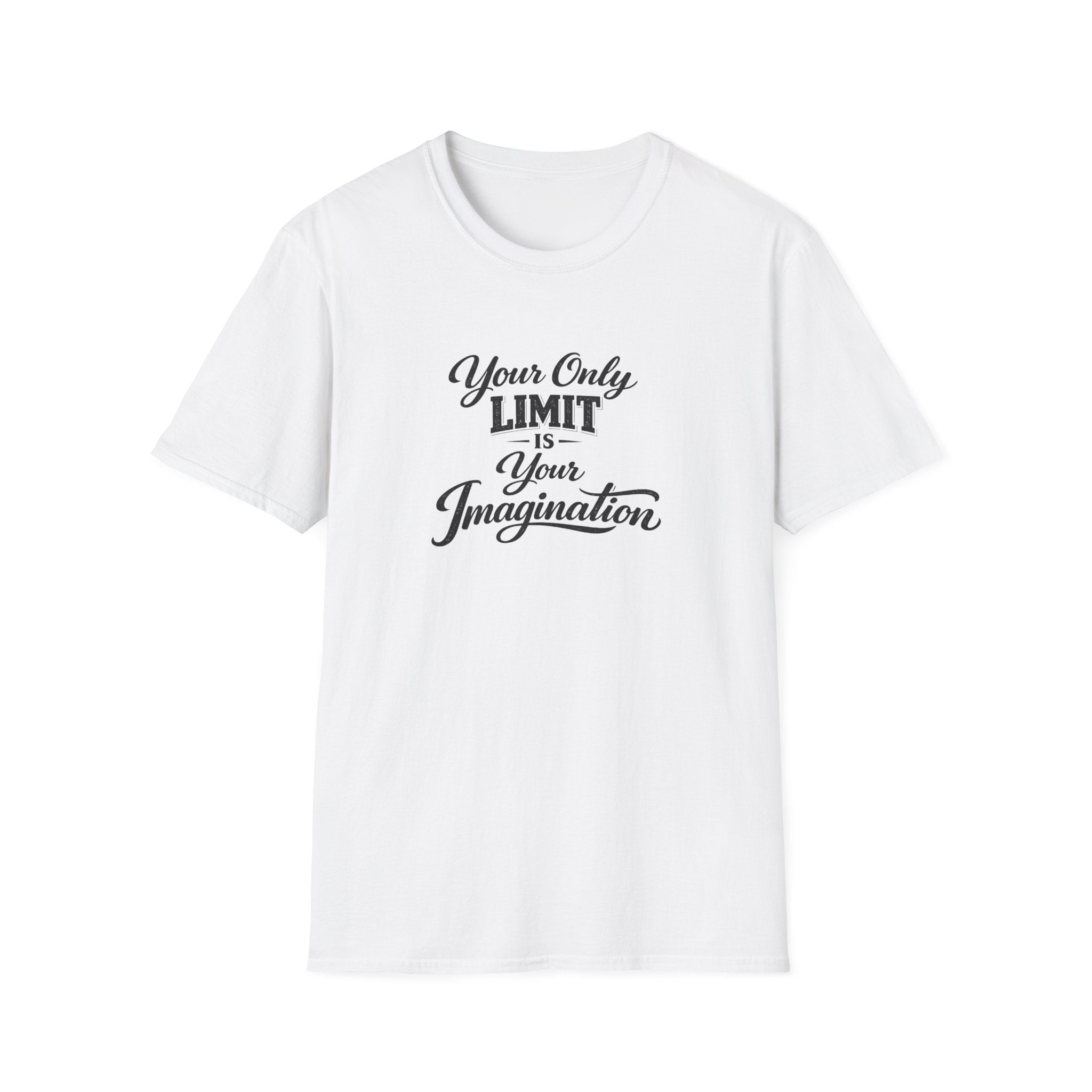 Your Only Limit Is Your Imagination | Motivational Quote T-Shirt | Inspirational Typography Tee | 7 colors - 100% cotton