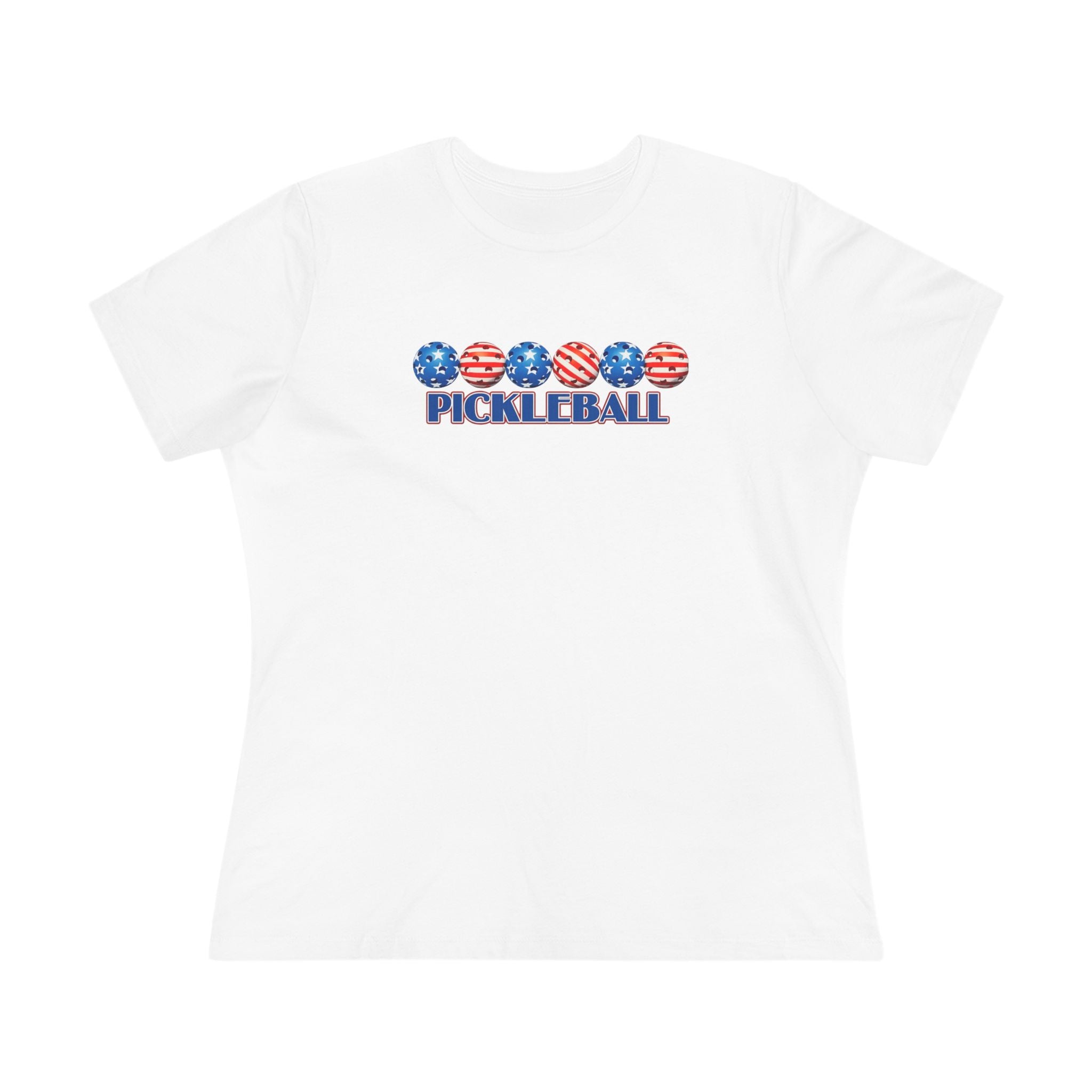 Women's Patriotic Pickleball T-Shirt | July 4th Pickleball Gift | Pickleball Lover Tee | 5 colors - 100% cotton