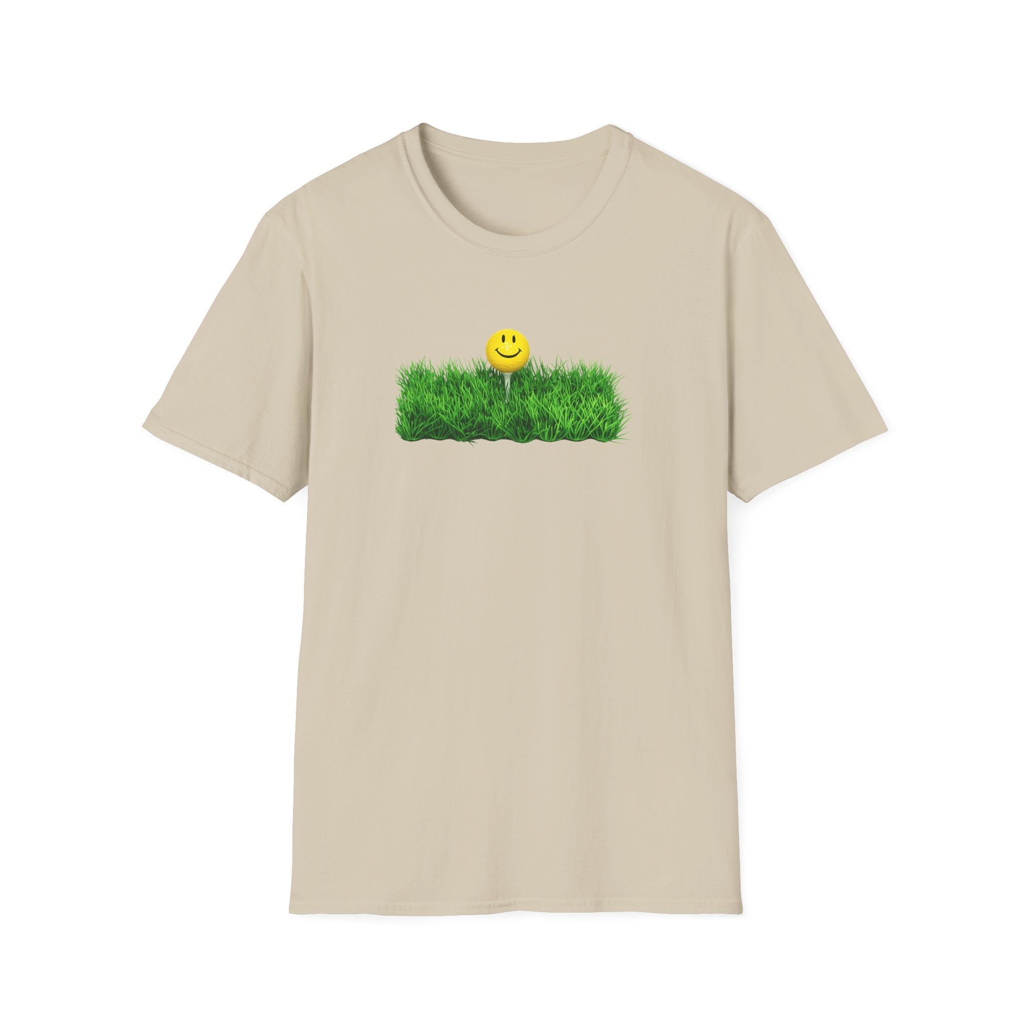 Smiley Face Golf Tee Shirt | Happy Golfer Graphic Tee | Fun Golf Course Vibes | Gift for Golf Lovers | 6 colors - 100% cotton