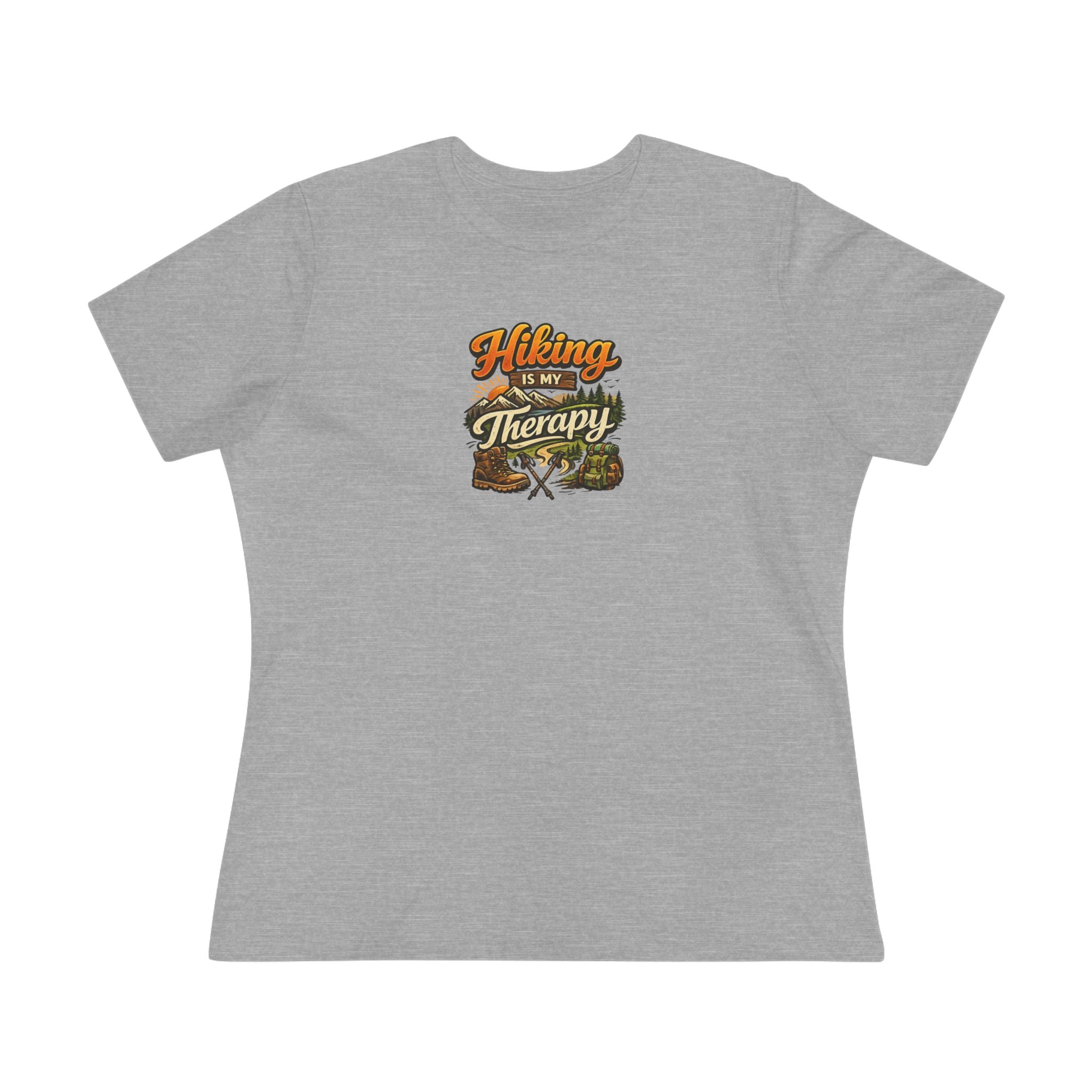 Hiking Is My Therapy Women's Shirt | Funny Hiking Lover Tee | Outdoor Adventure Nature Gift | Camping Hiking TShirt | 6 colors - 100% cotton