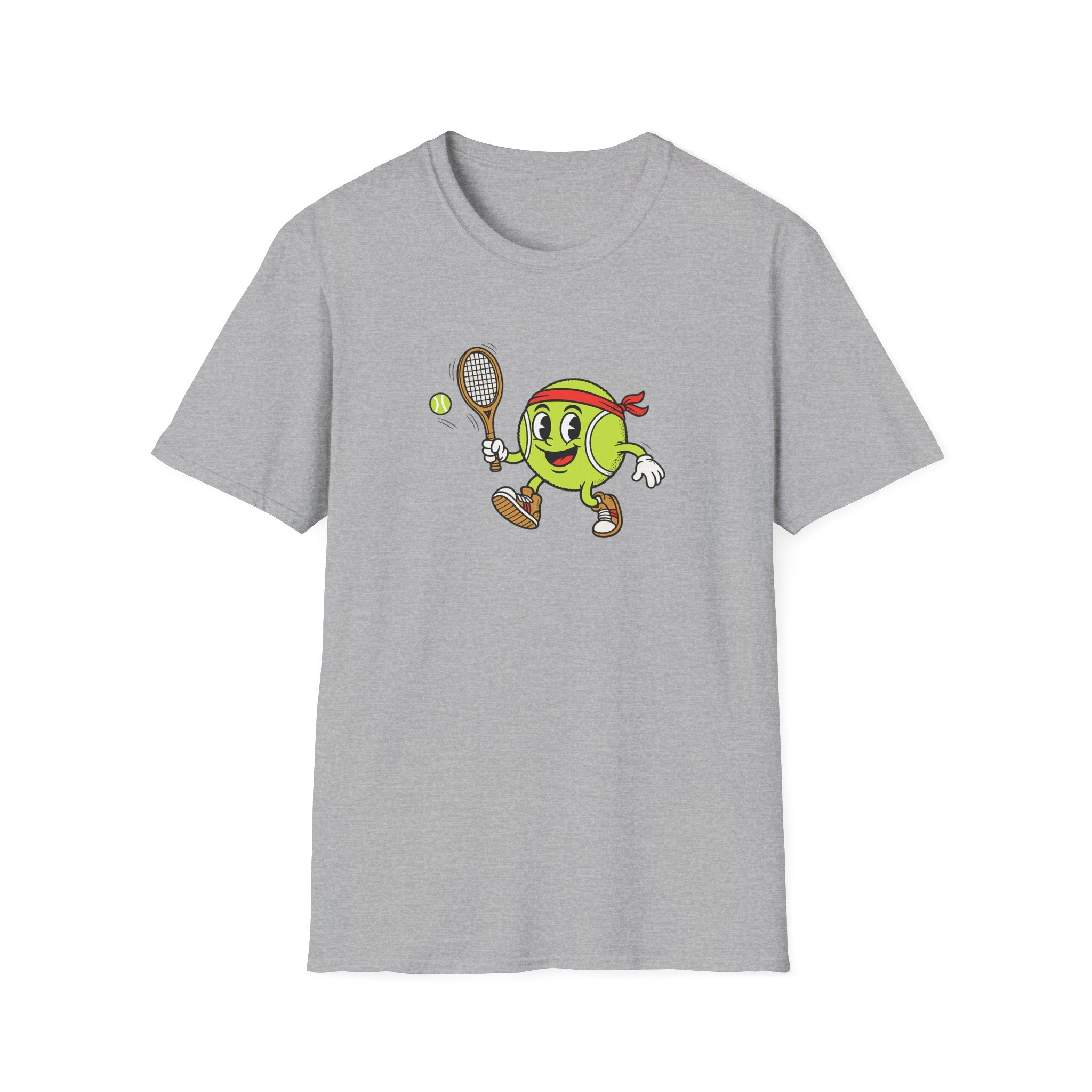 Cute Tennis Ball Mascot TShirt | Funny Tennis Shirt | Tennis Player Gift |Tennis Lover Apparel | 8 colors - 100% cotton