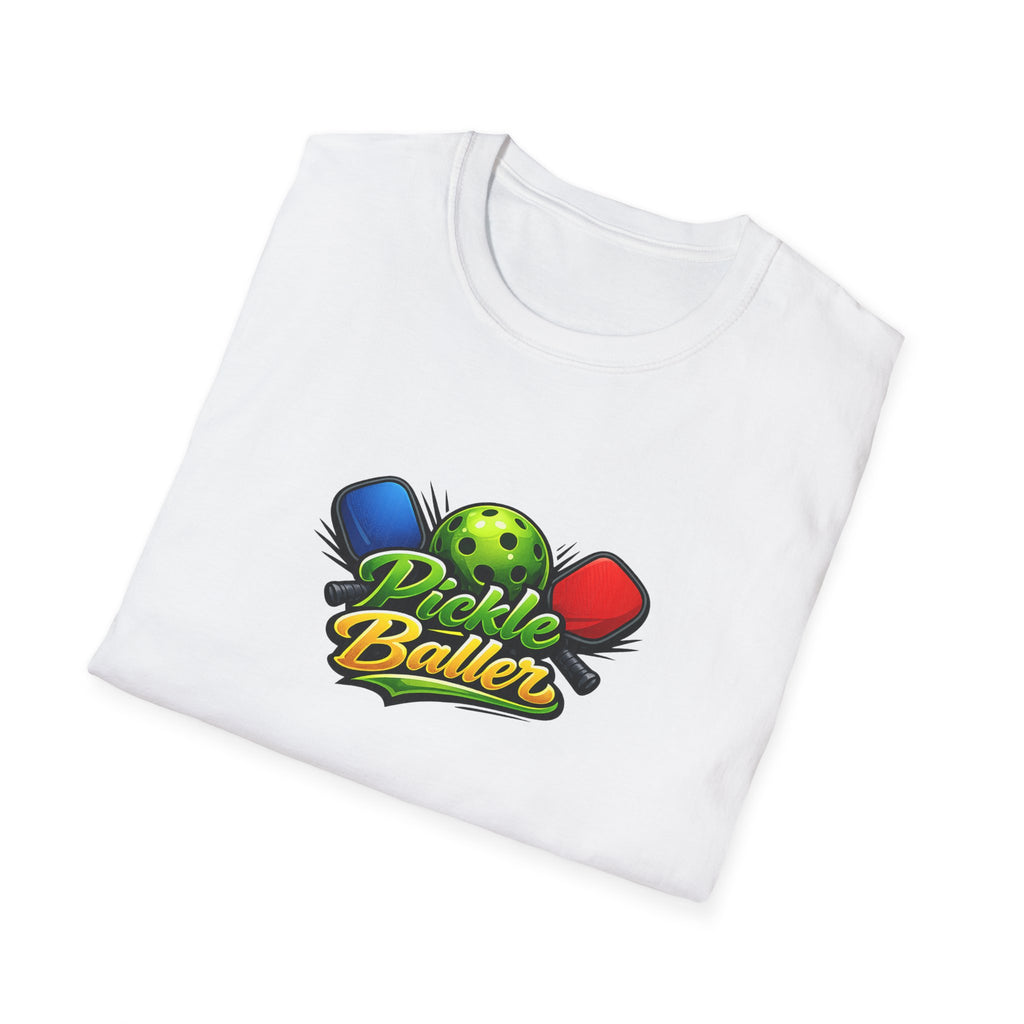 Pickle Baller TShirt | Funny Pickleball Shirt for Men & Women | Pickleball Player Gift | Pickleball Lover Apparel | 6 colors - 100% cotton