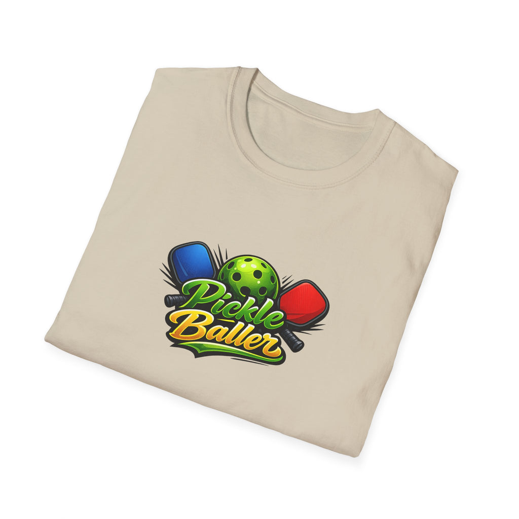 Pickle Baller TShirt | Funny Pickleball Shirt for Men & Women | Pickleball Player Gift | Pickleball Lover Apparel | 6 colors - 100% cotton