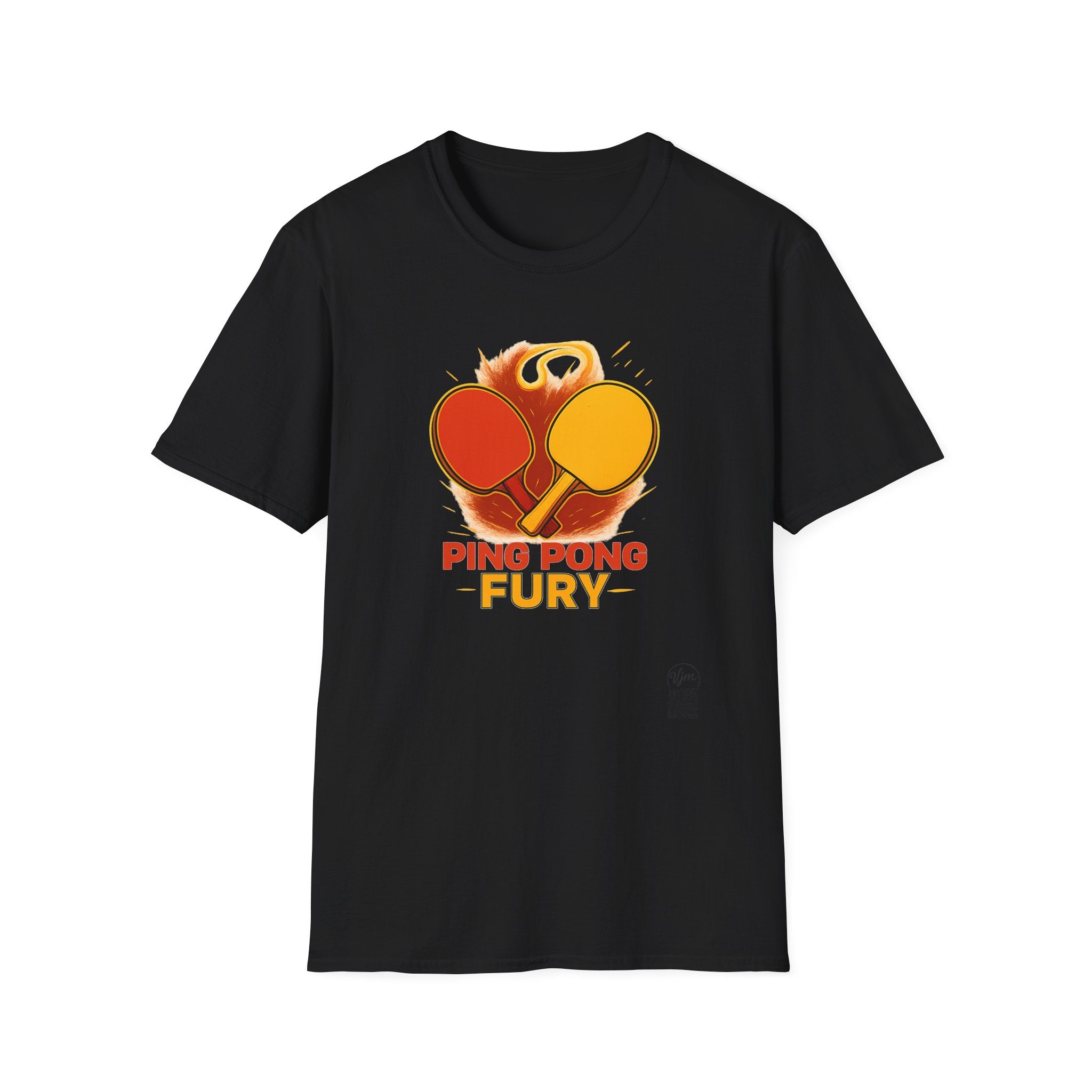 Ping Pong Fury T-Shirt | Competitive Table Tennis Paddle Design | 6 colors - 100% cotton