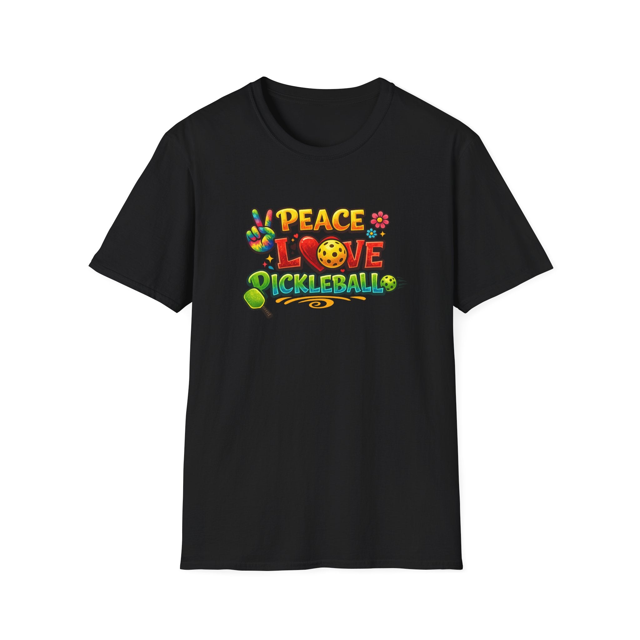 Peace Love Pickleball Shirt | Pickleball Player Gift | Cute Pickleball Apparel | Pickleball Player Tee | 9 colors - 100% cotton