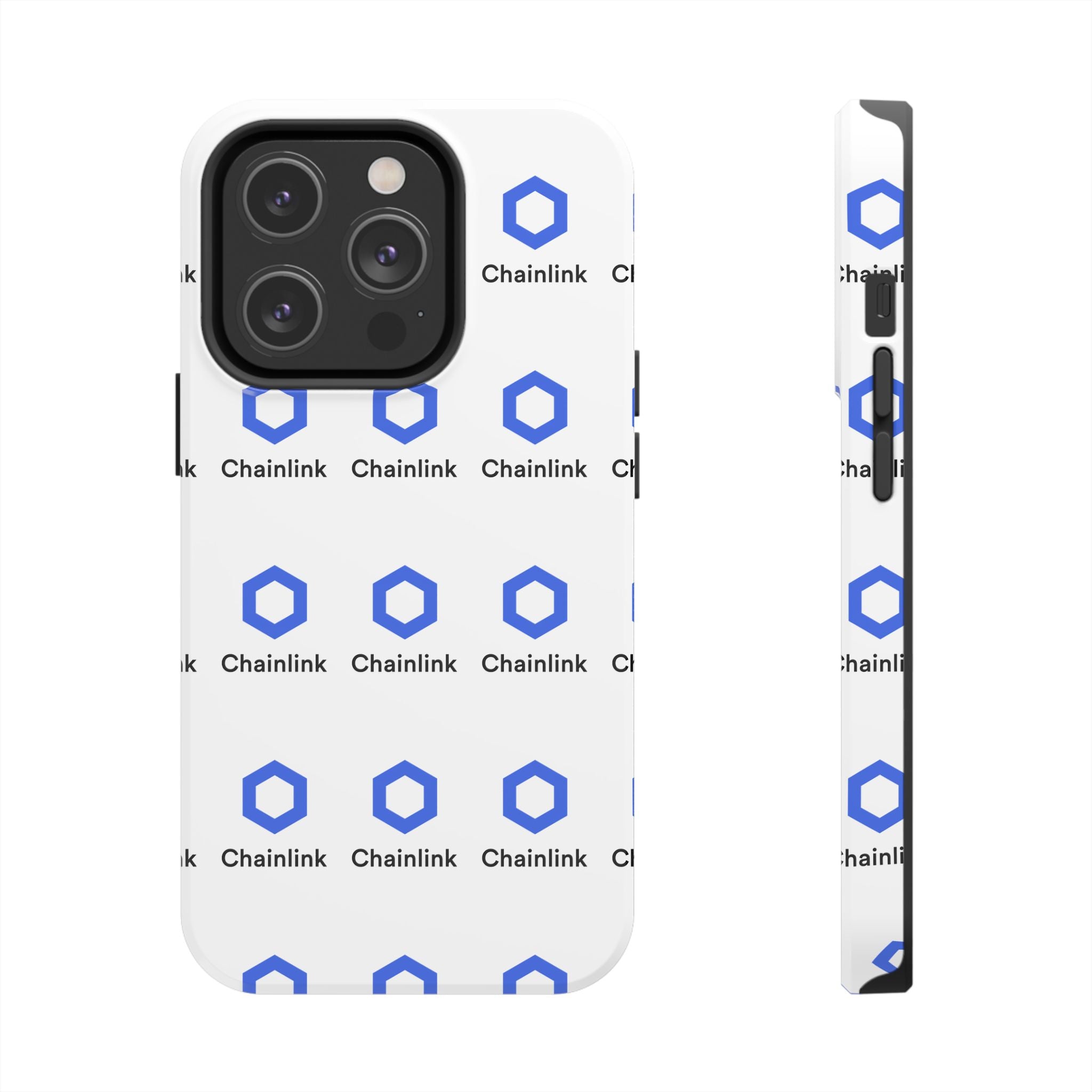 Chainlink Tough Phone Case | LINK Crypto Phone Case | iPhone and Samsung Case | Glossy Protective Cover | Chainlink Logo Case