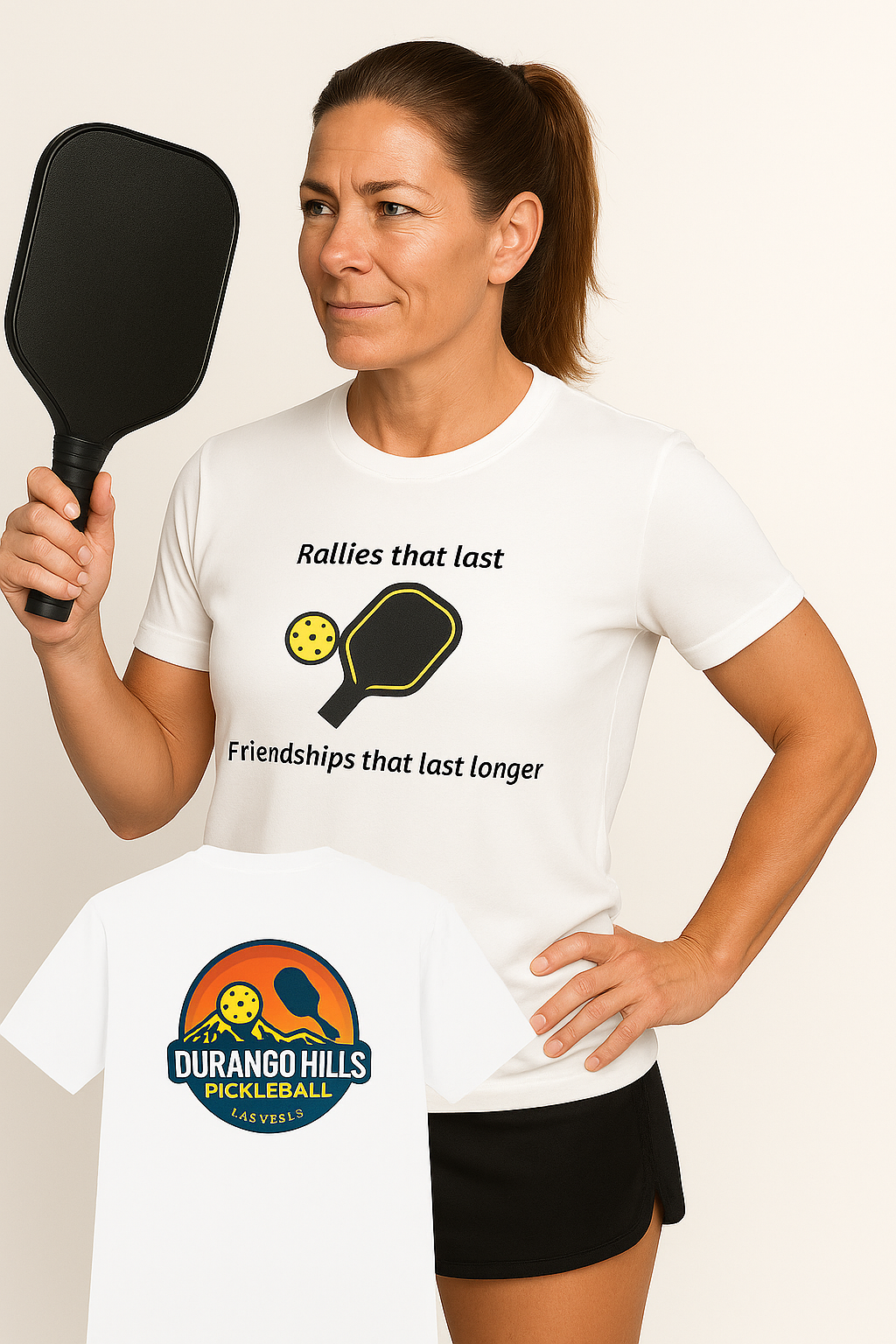 Durango Hills Pickleball Club T-Shirt "Rallies That Last, Friendships that Last Longer" Tee | Las Vegas Pickleball | 7 colors - 100% cotton