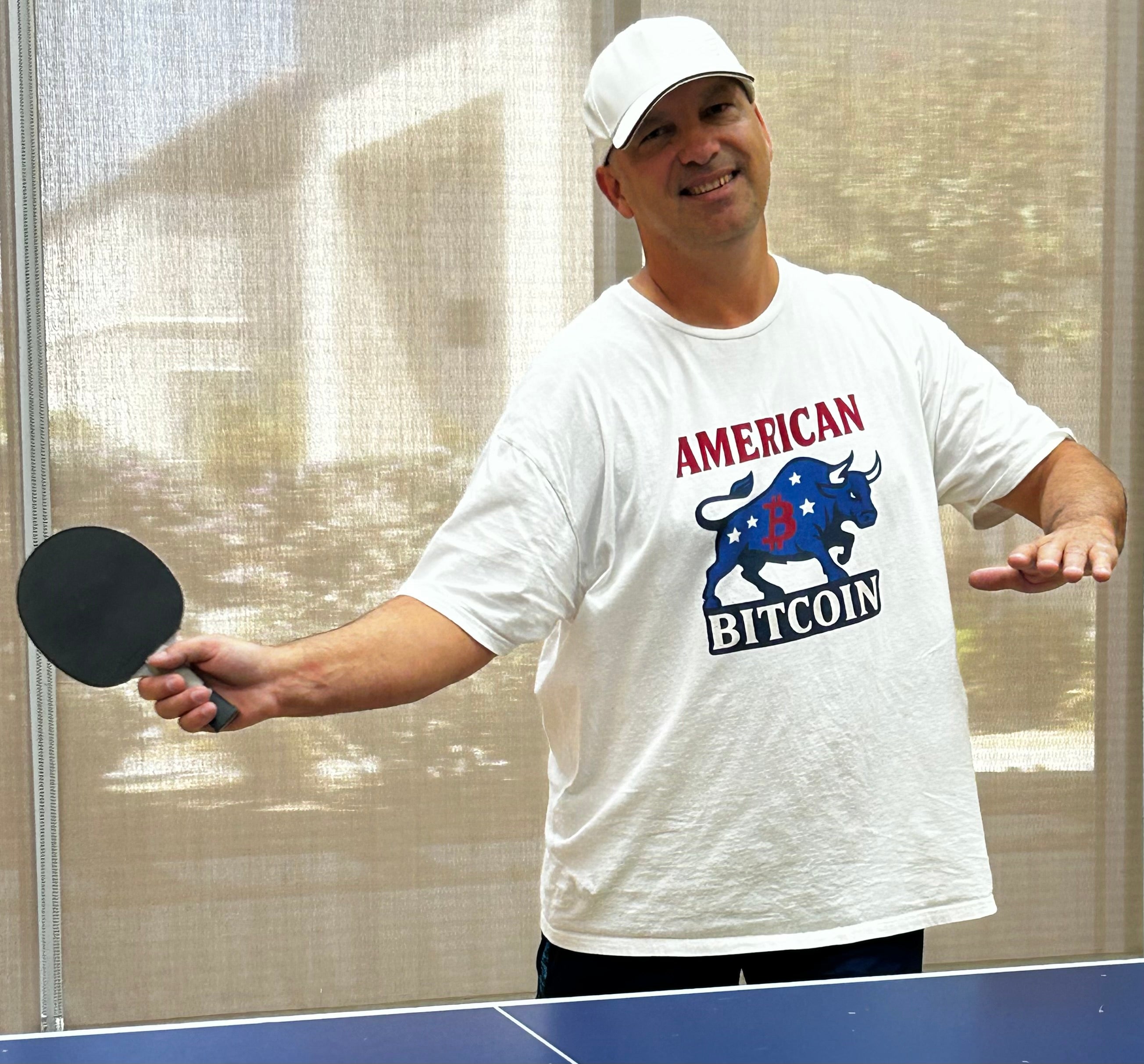 American Bitcoin - Red, White & Bull T-Shirt Tee | 5 colors - 100% cotton