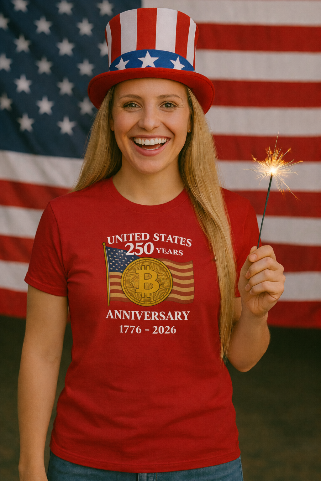 Bitcoin USA 250th Anniversary Bitcoin Tee | American Revolution Meets Digital Evolution | Patriotic T-Shirt | 5 colors - 100% cotton