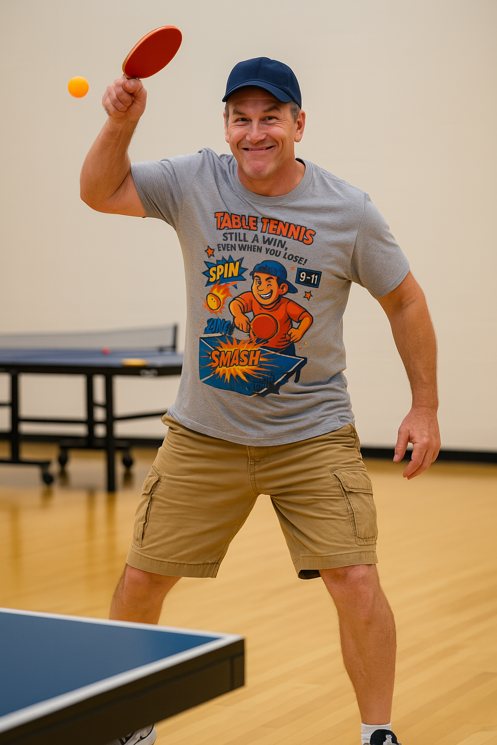 Funny Table Tennis T-Shirt tee | Ping Pong Graphic | 7 colors - 100% cotton