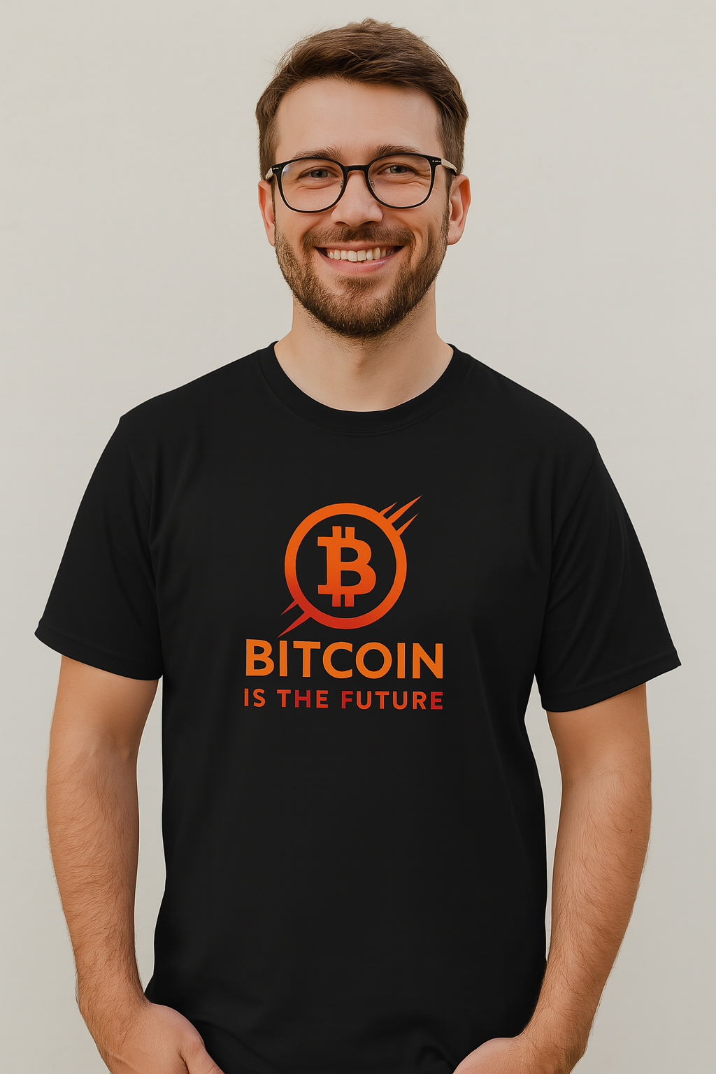 Bitcoin Is The Future T-Shirt |  Step into the New Economy Right | 4 colors - 100% cotton