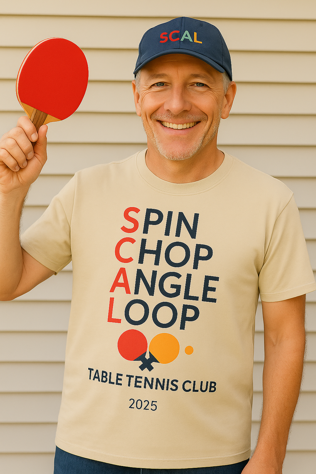 Table Tennis Club Shirt | Spin, Chop, Angle, Loop | Ping Pong Tee for Players & Fans | 4 colors - 100% cotton