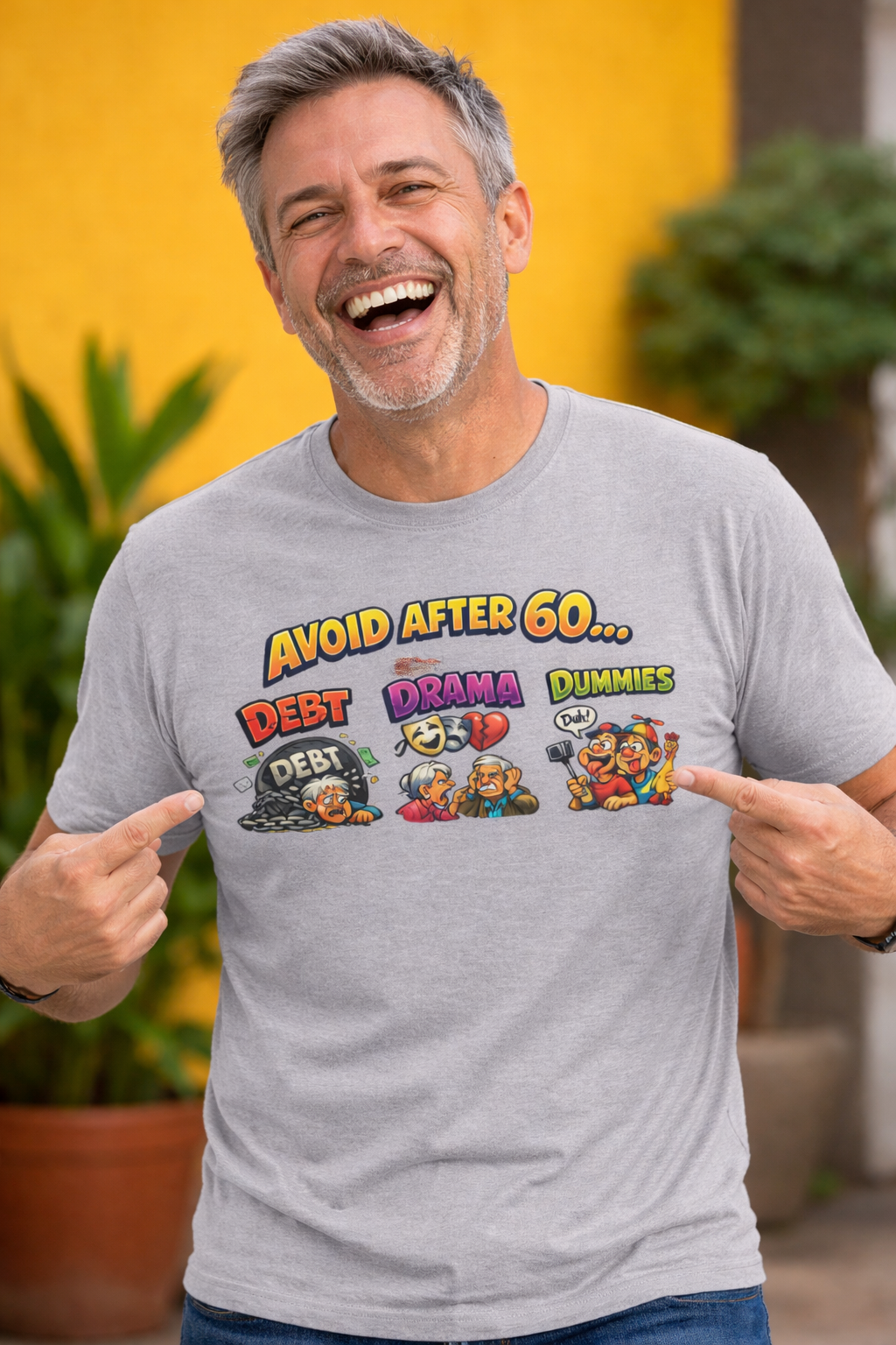 Avoid After 60 Funny T-Shirt | Birthday Gift for Men & Women Over 60 | Sarcastic Aging Tee | 8 colors -100% cotton
