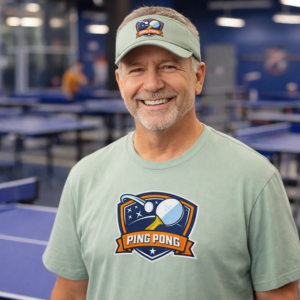 Ping Pong Champion TShirt | Table Tennis Graphic Tee | Gift for Ping Pong Lovers | 8 colors - 100% cotton