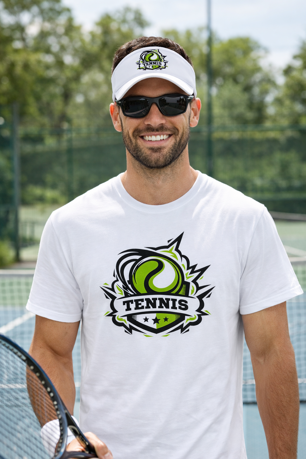 Tennis Graphic Tee | Sporty Tennis Shirt for Players & Fans | Athletic Tennis T-Shirt | Gift for Tennis Lovers | 7 colors - 100% cotton