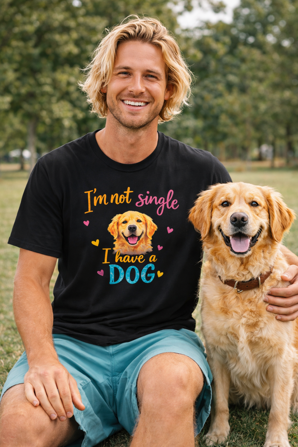 I'm Not Single I Have a Dog Shirt | Funny Dog Lover T-Shirt | Cute Pet Owner Gift | 3 colors - 100% cotton