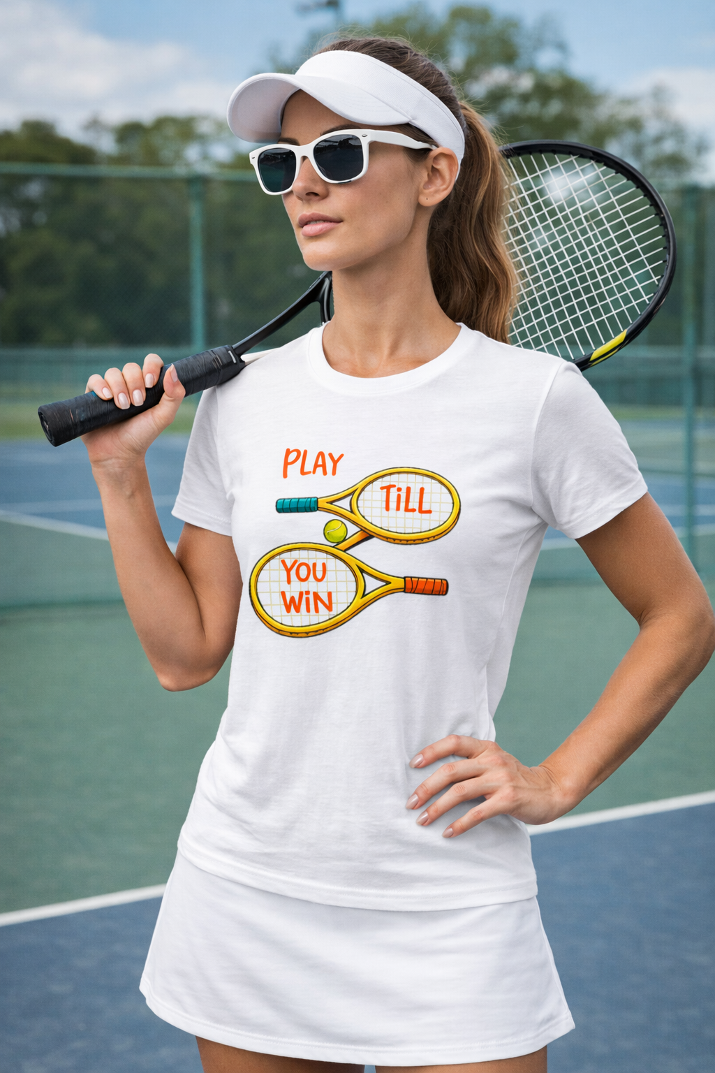 Play Till You Win Tennis Shirt | Motivational Tennis T-Shirt | Athlete Sports Tee | Tennis Lover Gift | 5 colors - 100% cotton
