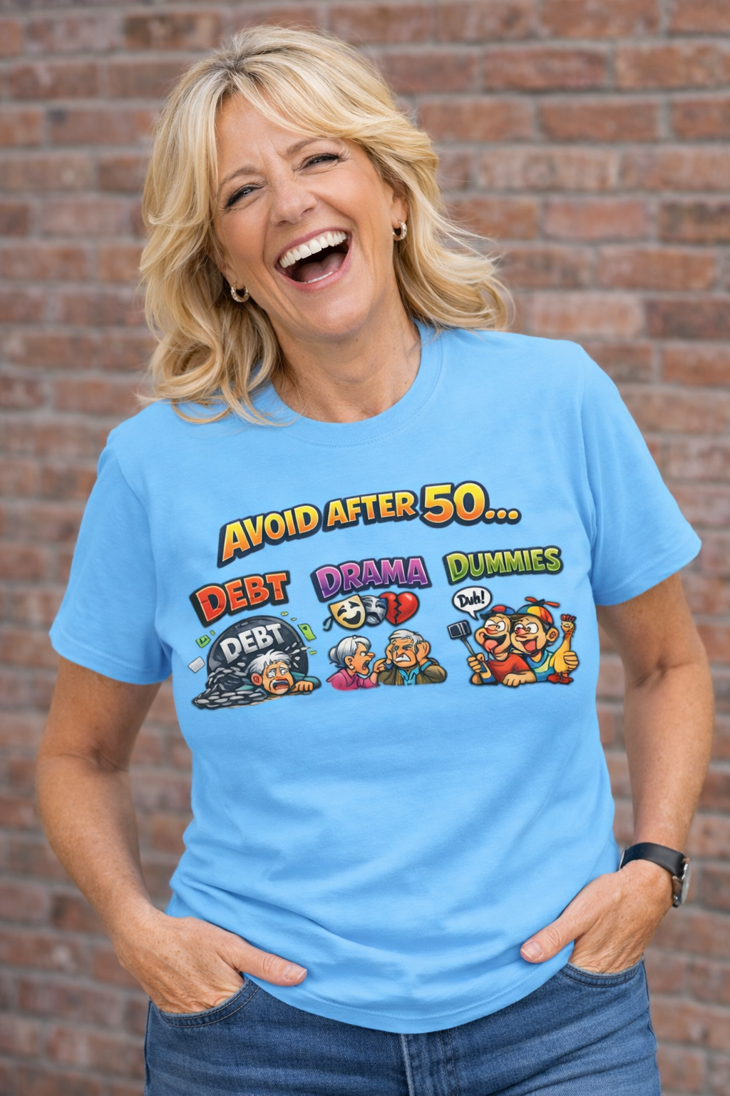 Avoid After 50 Funny T-Shirt | Birthday Gift for Men & Women Over 50 | Sarcastic Aging Tee | 8 colors -100% cotton