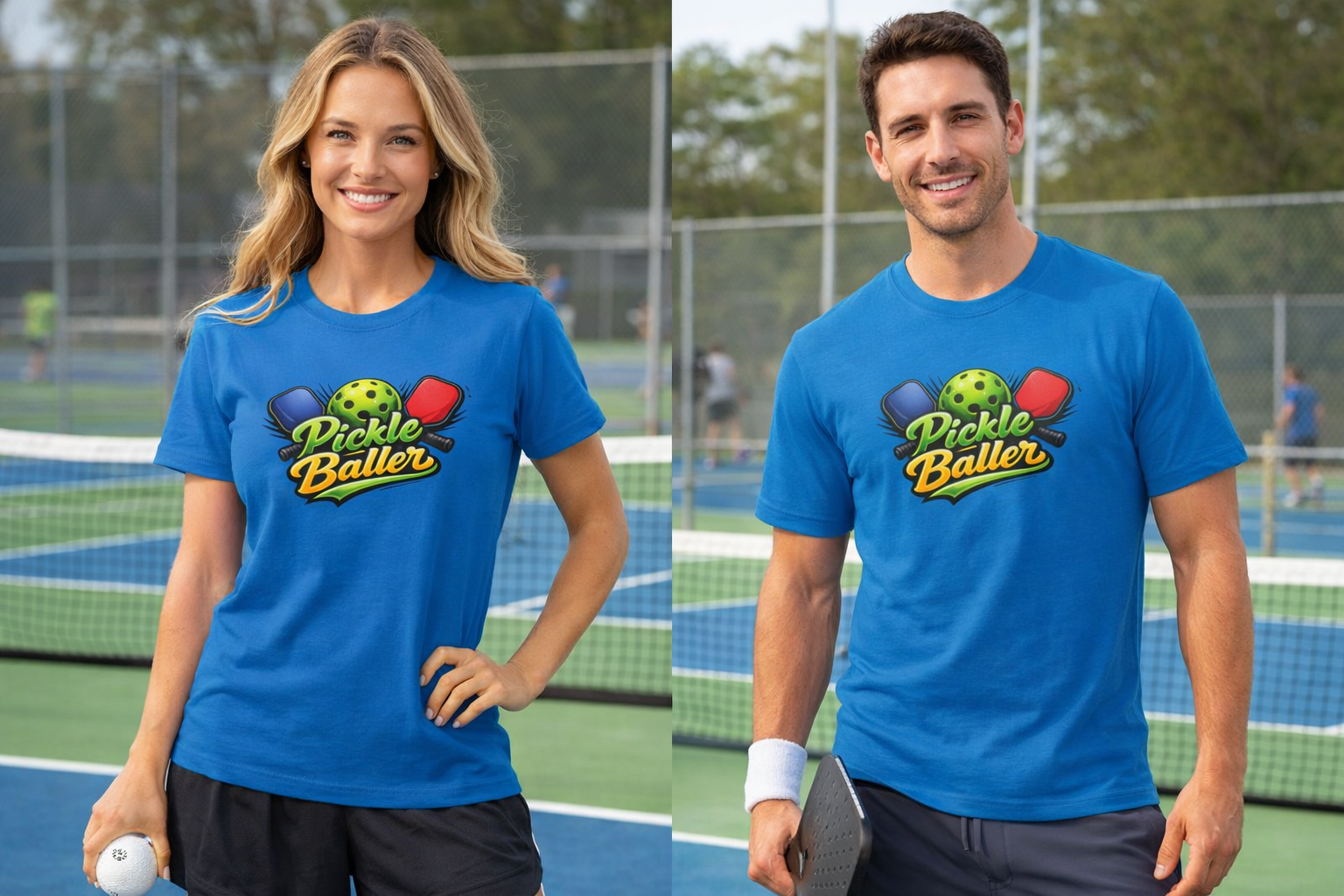 Pickle Baller TShirt | Funny Pickleball Shirt for Men & Women | Pickleball Player Gift | Pickleball Lover Apparel | 6 colors - 100% cotton