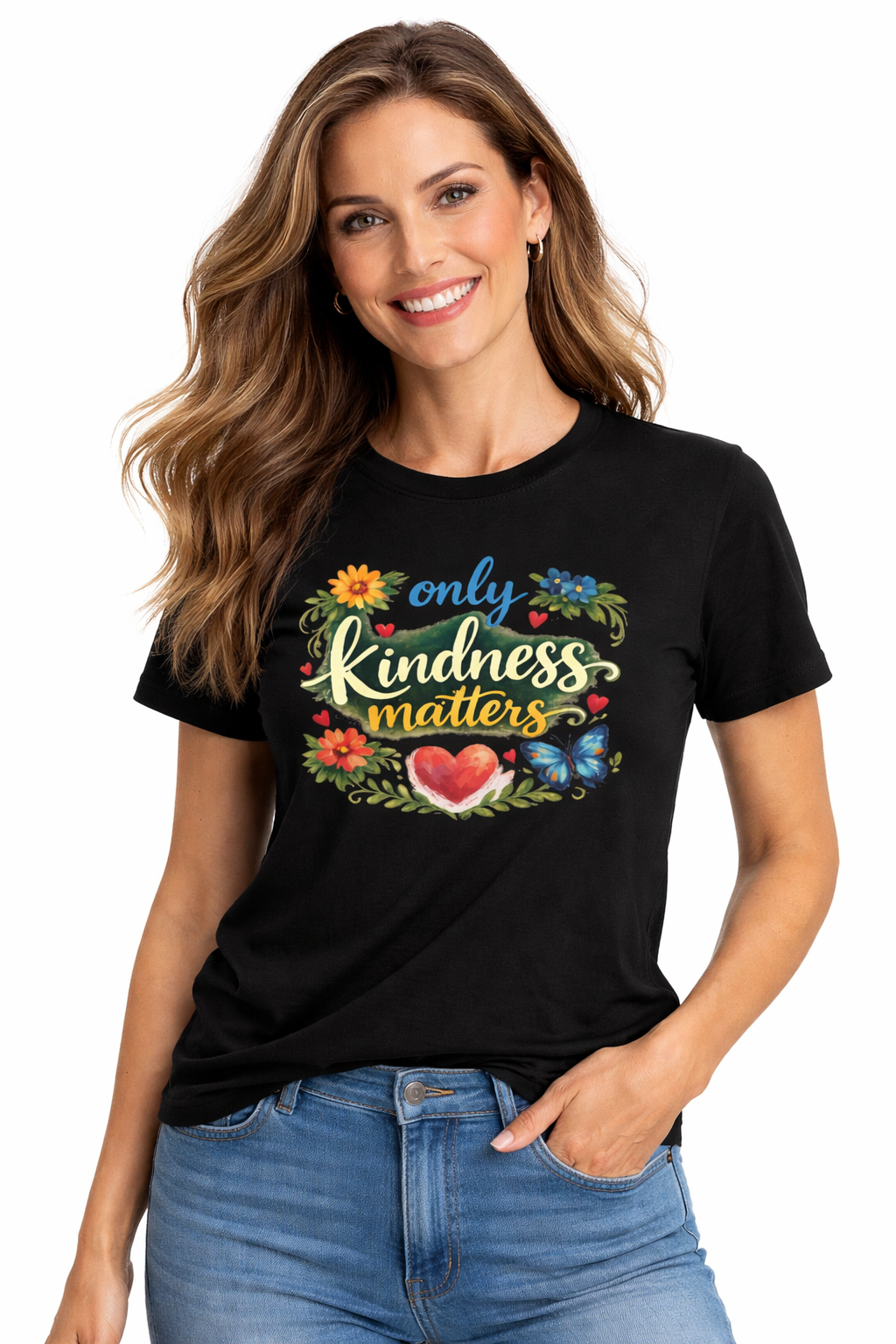 Only Kindness Matters Shirt | Inspirational Kindness Tee |  Uplifting Message Tee | Meaningful Gift | 7 colors - 100% cotton