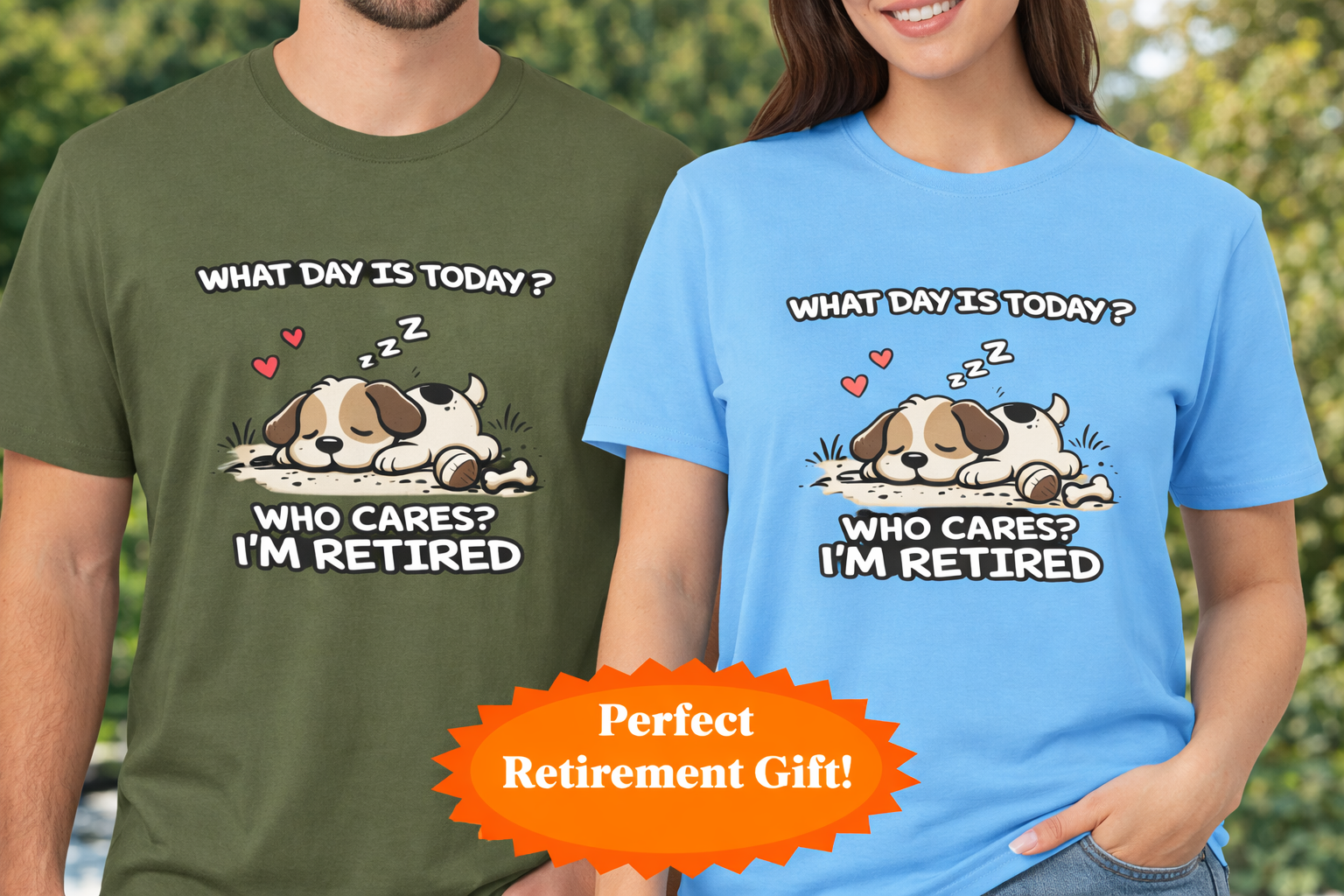 Who Cares I'm Retired Tee | Cute Retirement Gift | New Retiree Humor Shirt | Men-Women Retirement Present | 8 colors -100% cotton