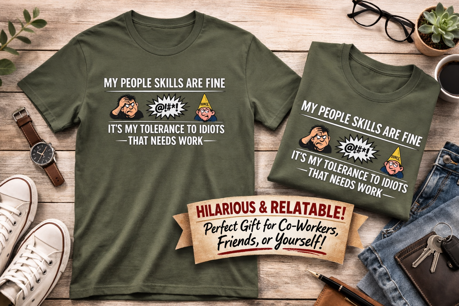 Funny People Skills Shirt | My People Skills Are Fine TShirt | Sarcastic Humor Tee | Adult Humor Graphic Tee | 9 colors - 100% cotton