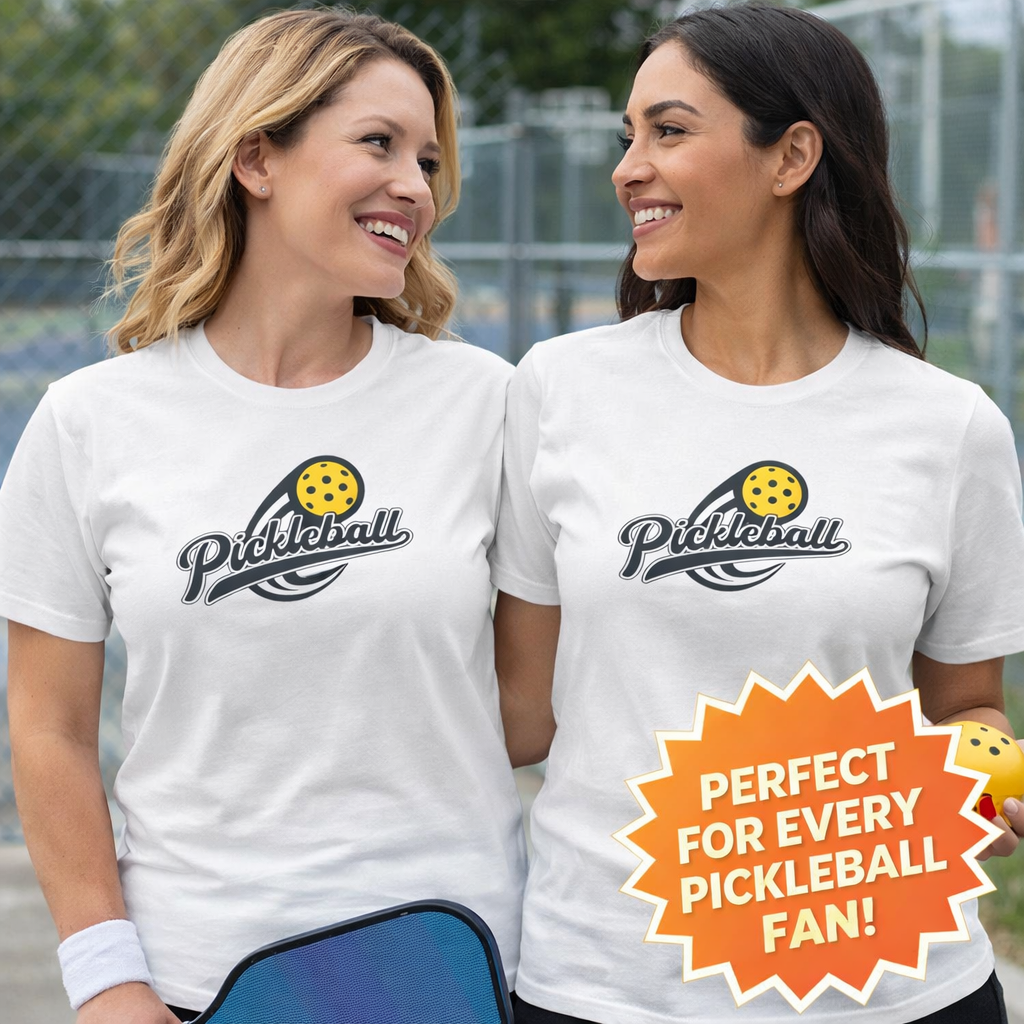Women's Pickleball Shirt | Cute Pickleball Tee for Women | Pickleball Lover Gift | Court Ready Graphic Tee | 3 colors - 100% cotton