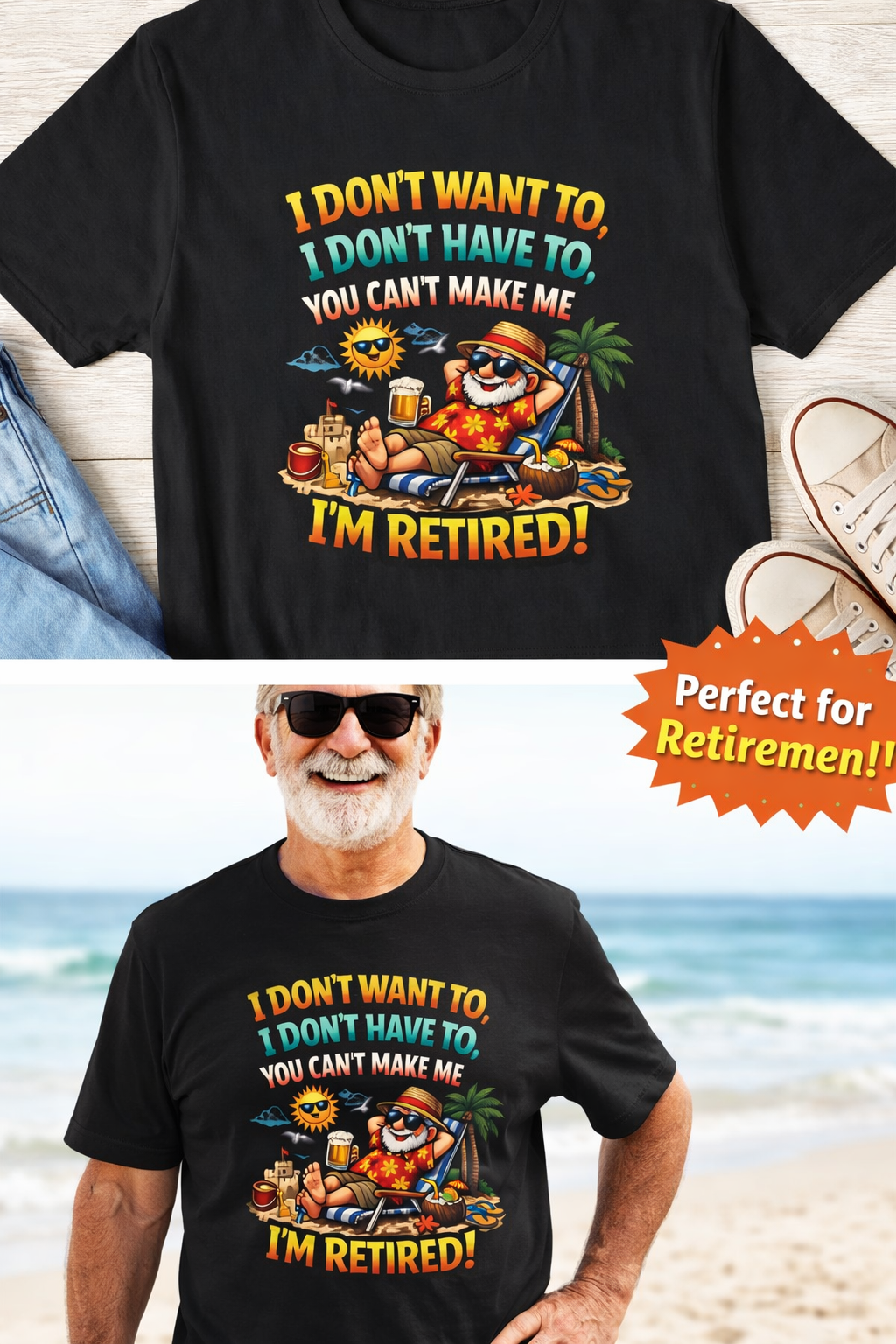 Funny Retirement Shirt, I'm Retired Tee, Humorous Retired Gift, Retirement Party Gift, Dad Grandpa Retirement Tee | 8 colors -100% cotton