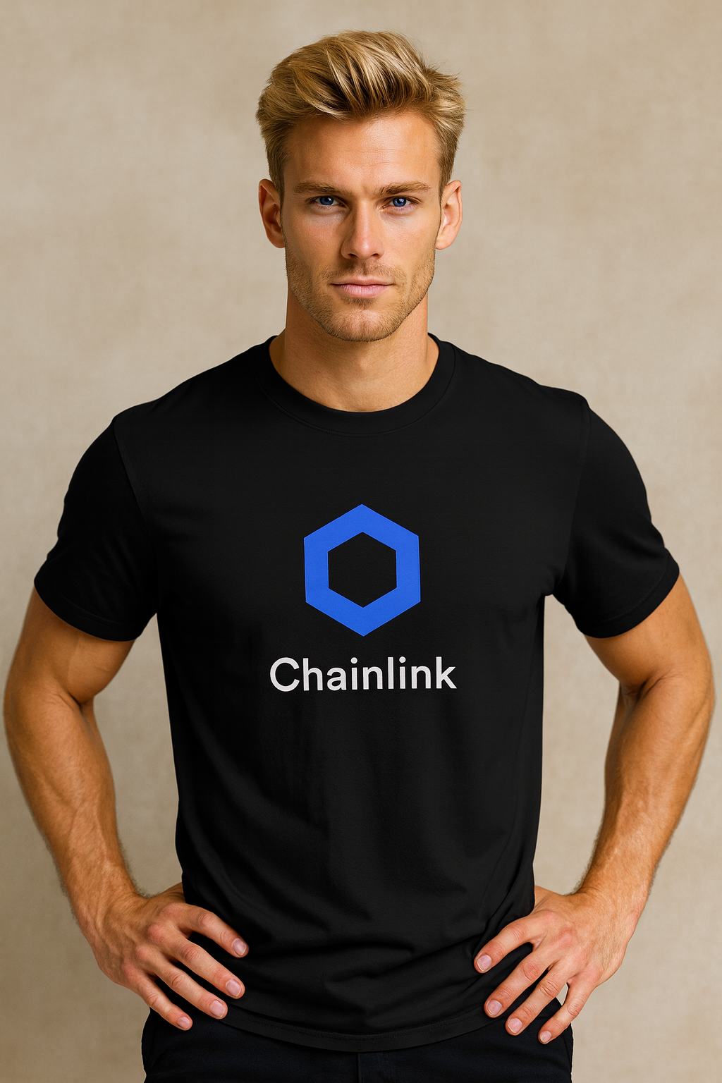 Chainlink Crypto T-Shirt | Black Blockchain Tee for Web3 Traders | LINK Investor Gift | Crypto Enthusiast Apparel | 3 colors - 100% cotton