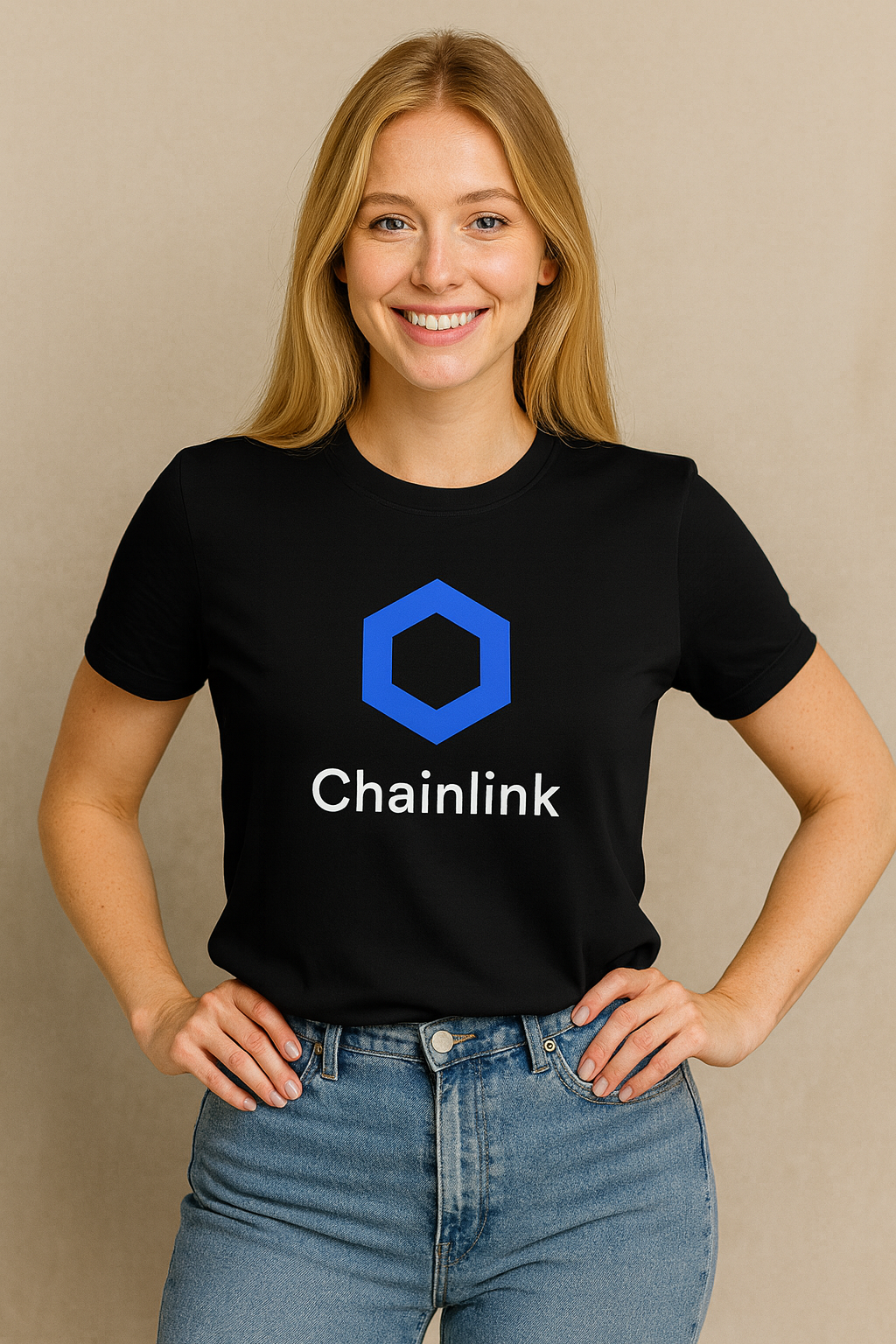 Chainlink Crypto T-Shirt | Black Blockchain Tee for Web3 Traders | LINK Investor Gift | Crypto Enthusiast Apparel | 3 colors - 100% cotton