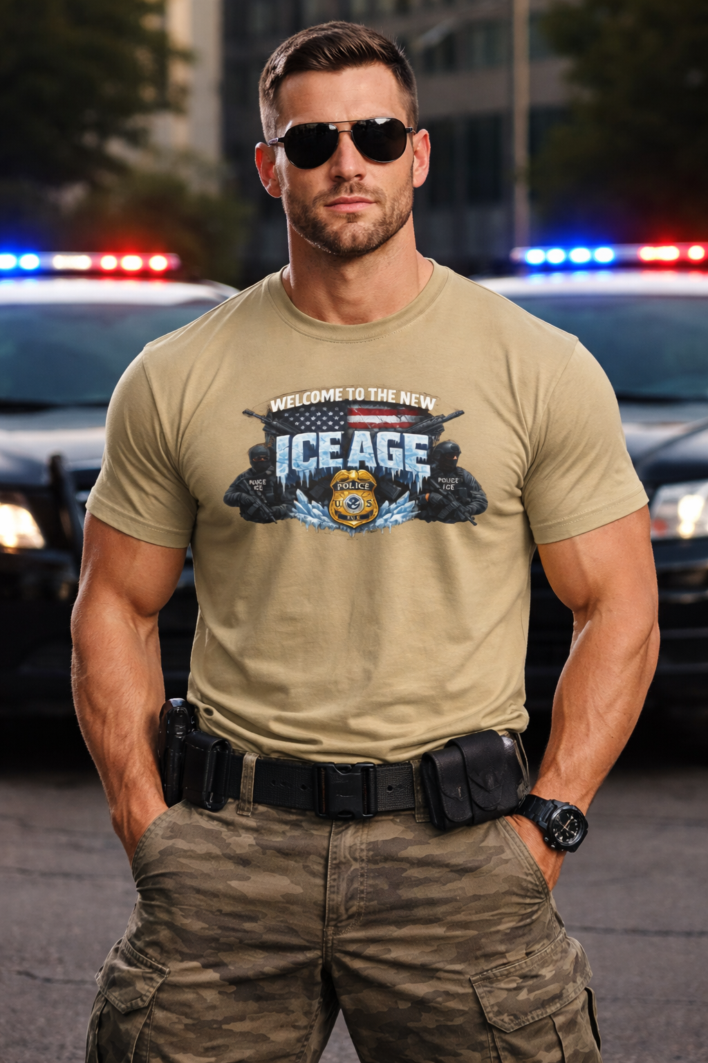 Welcome to the New ICE Age TShirt | Pro Law Enforcement Shirt | Patriotic Tactical Tee | Police Support Apparel | 6 colors - 100% cotton