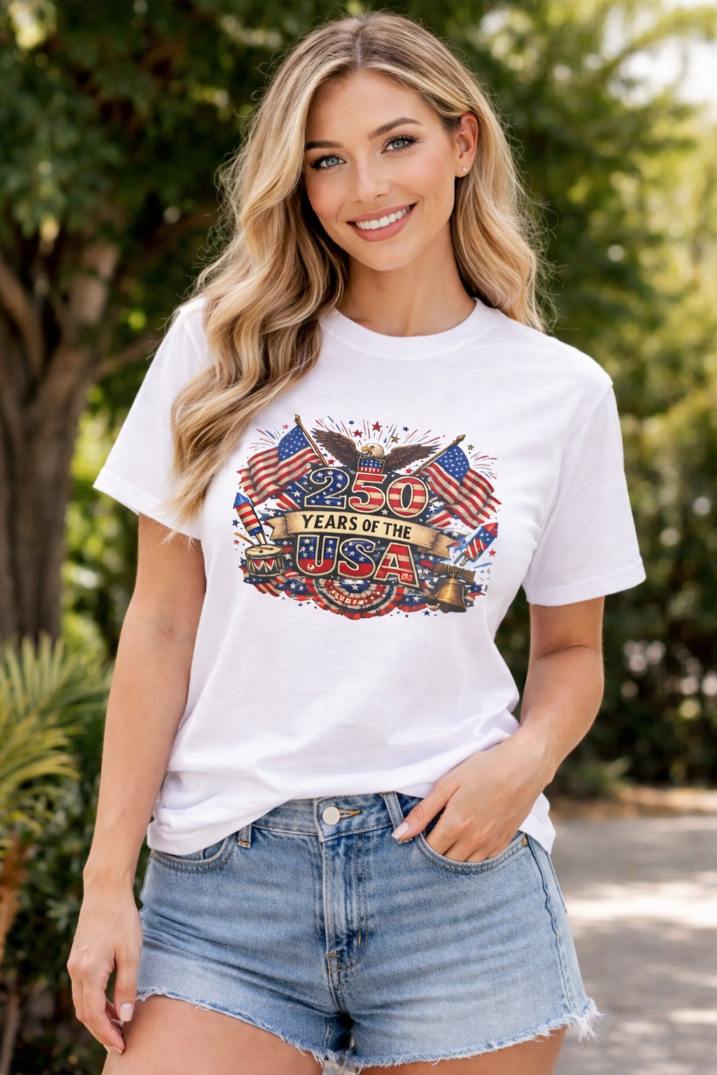 USA 250th Anniversary Shirt | Patriotic America 1776-2026 Tee | 4th of July Tshirt | Independence Day Gift | 8 colors - 100% cotton