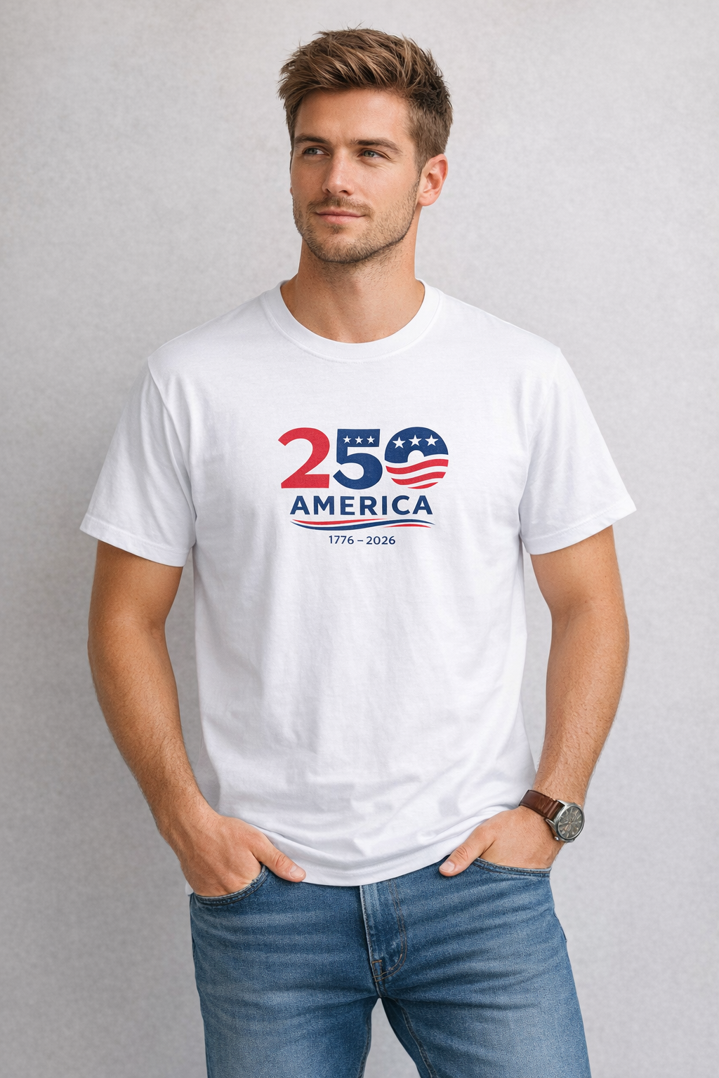 America 250 T-Shirt | 1776-2026 Patriotic Shirt | USA 250th Anniversary Tee | America Shirt | Fourth of July 2026 - 4 colors -  100% cotton