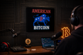 American Bitcoin Bull Canvas Wall Art | Crypto Podcaster Studio Decor | Patriotic Bitcoin Artwork | 2 sizes