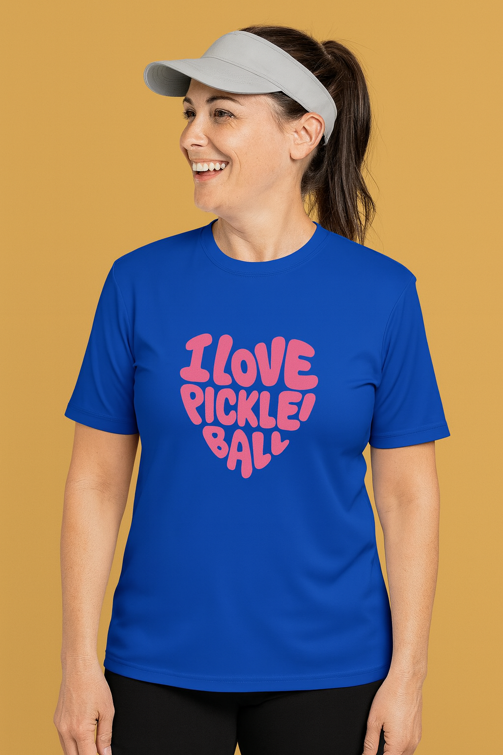 I Love Pickleball Shirt | Fun Retro Design | Lightweight Quick | Dry Athletic Tee for Pickleball Lovers | 5 colors - 100% polyester